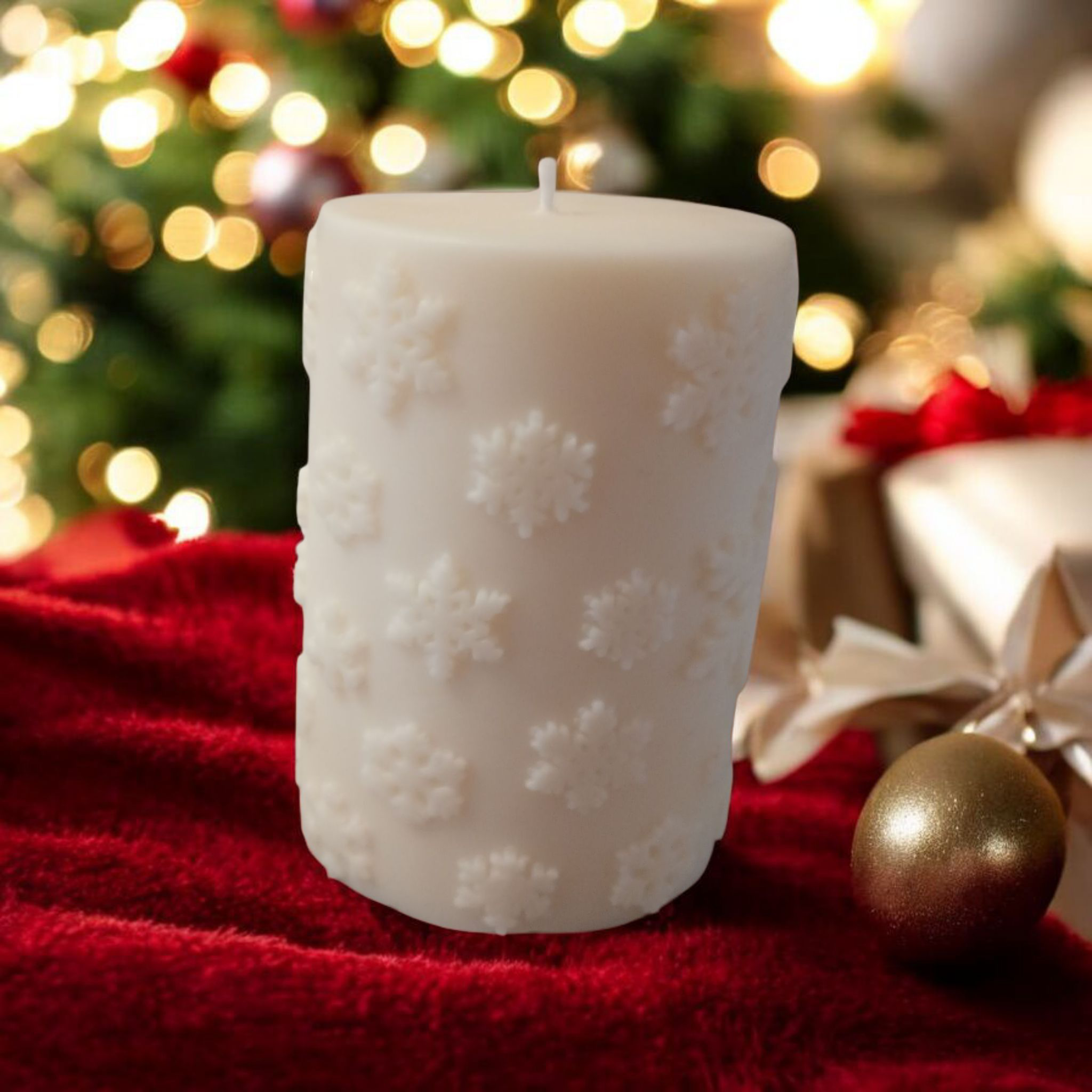 Vela navideña decorativa