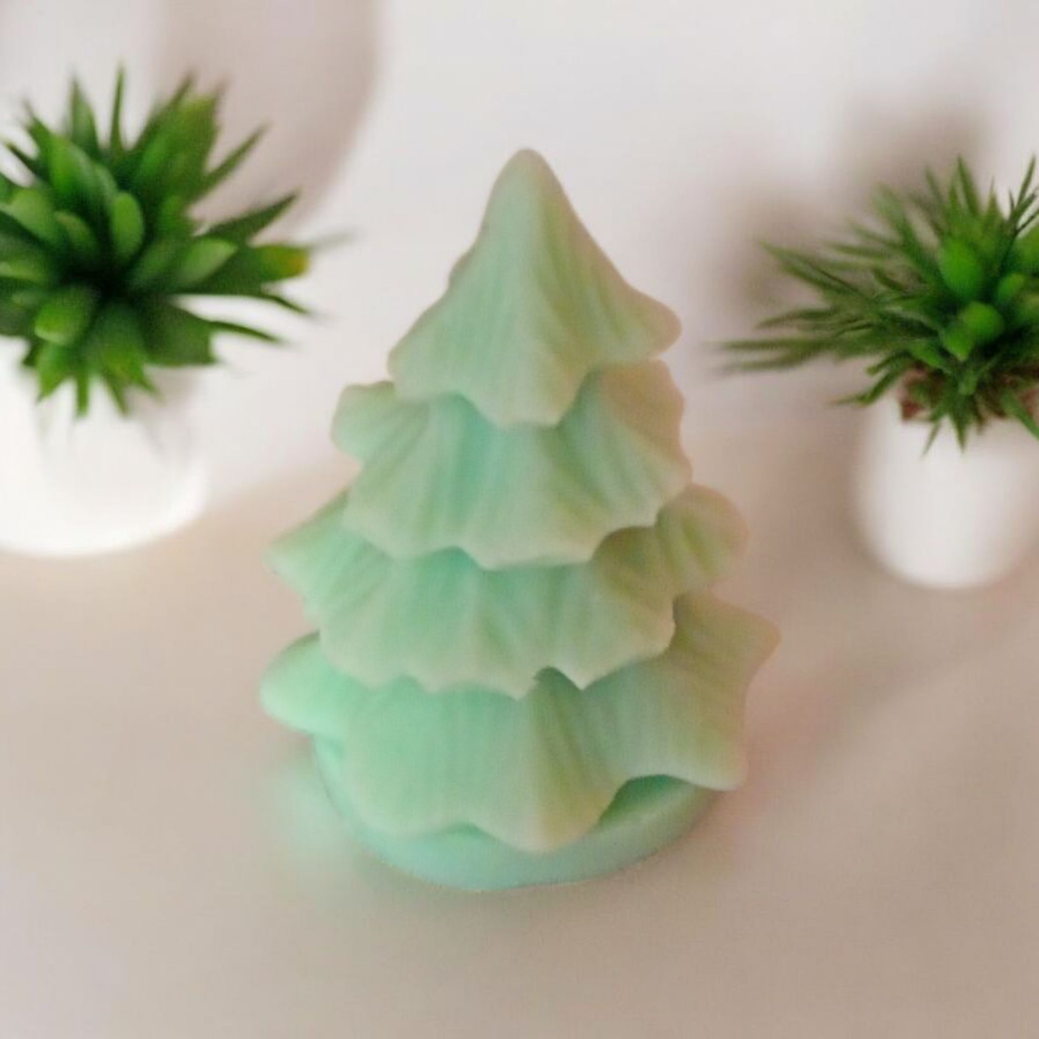 Vela árbol navideño