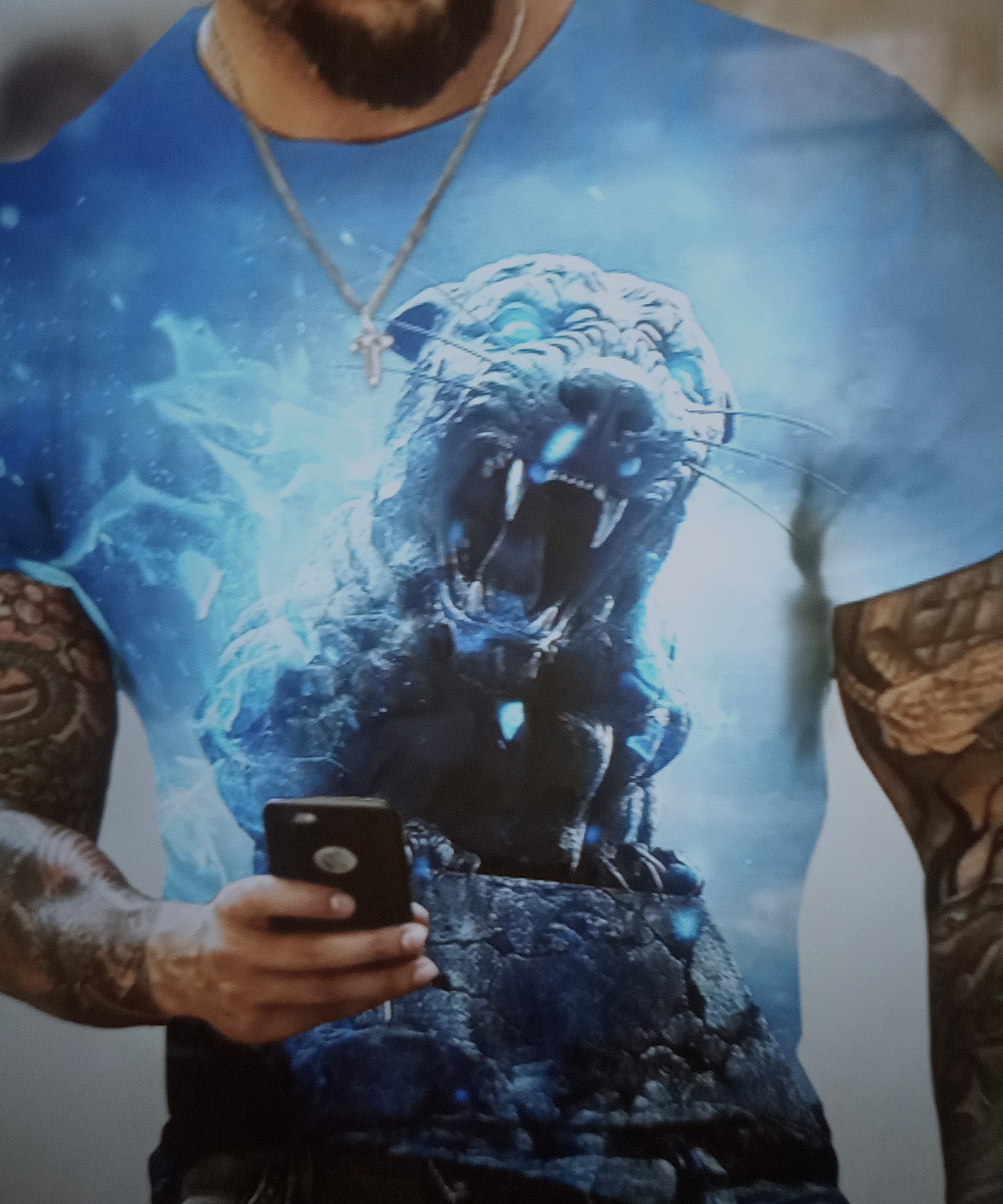 Blue Panther Graphic T-Shirt