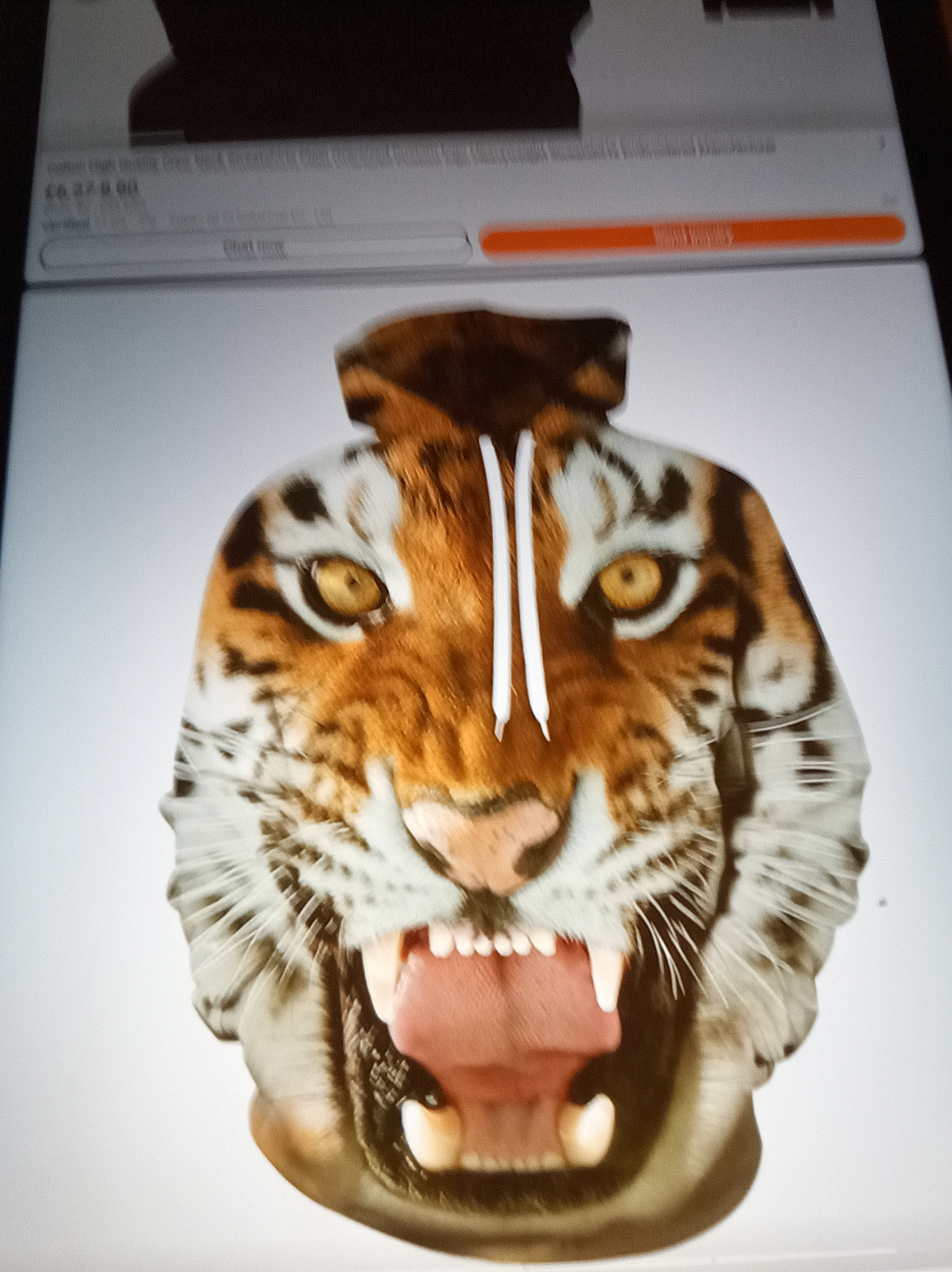 Tiger Face Hoodie