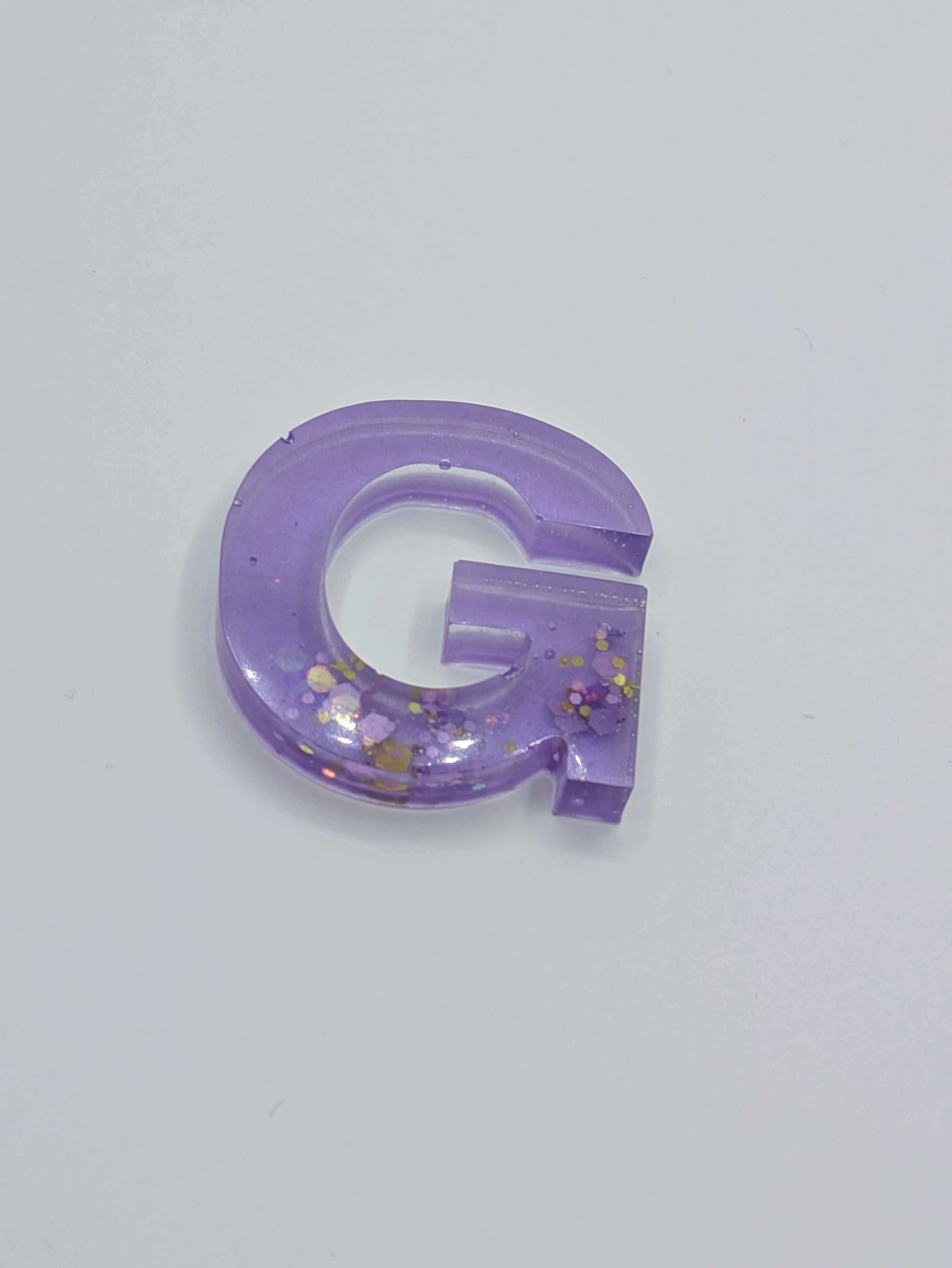 Purple Resin Letter G