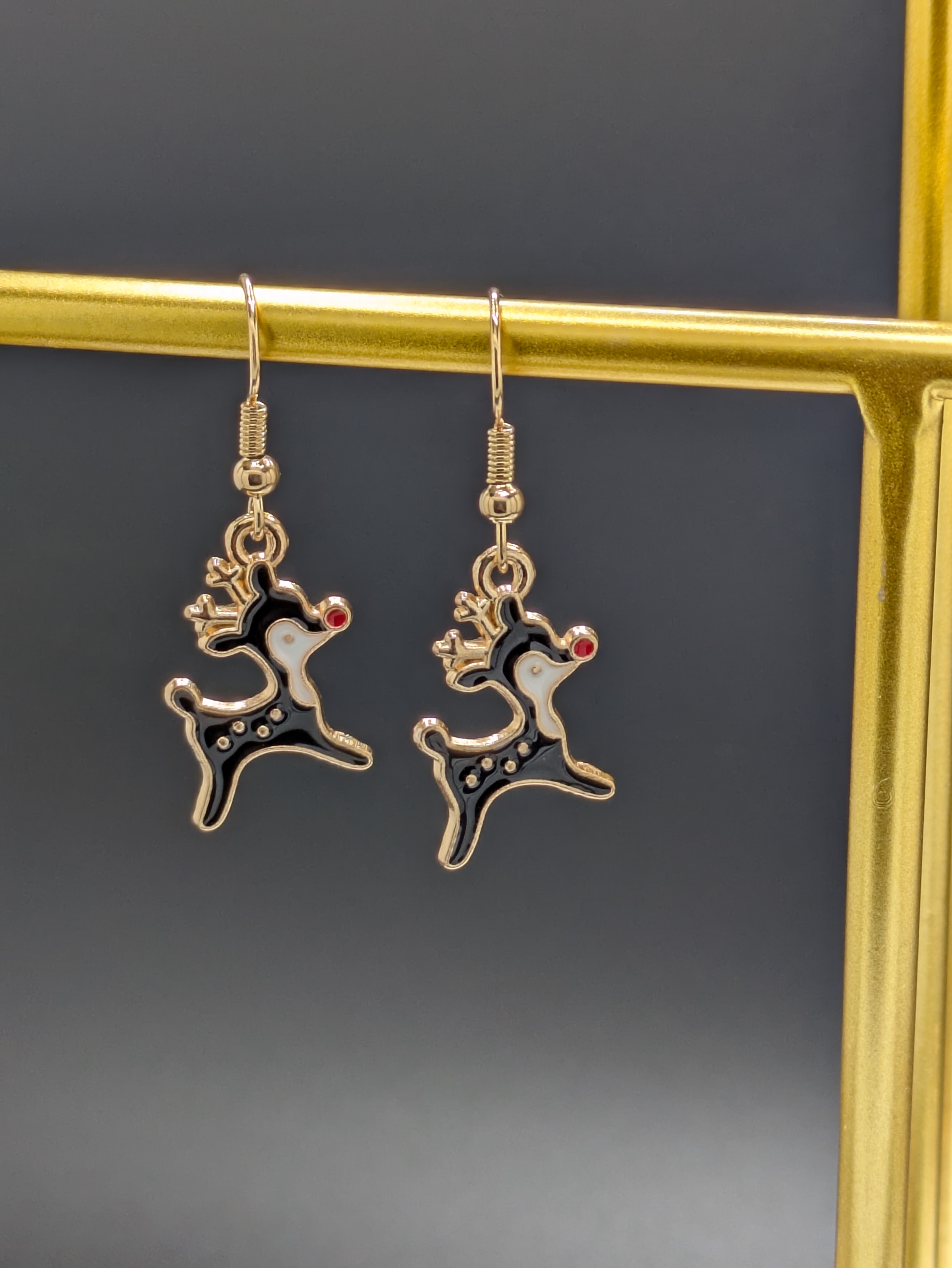 Reindeer Drop Earrings