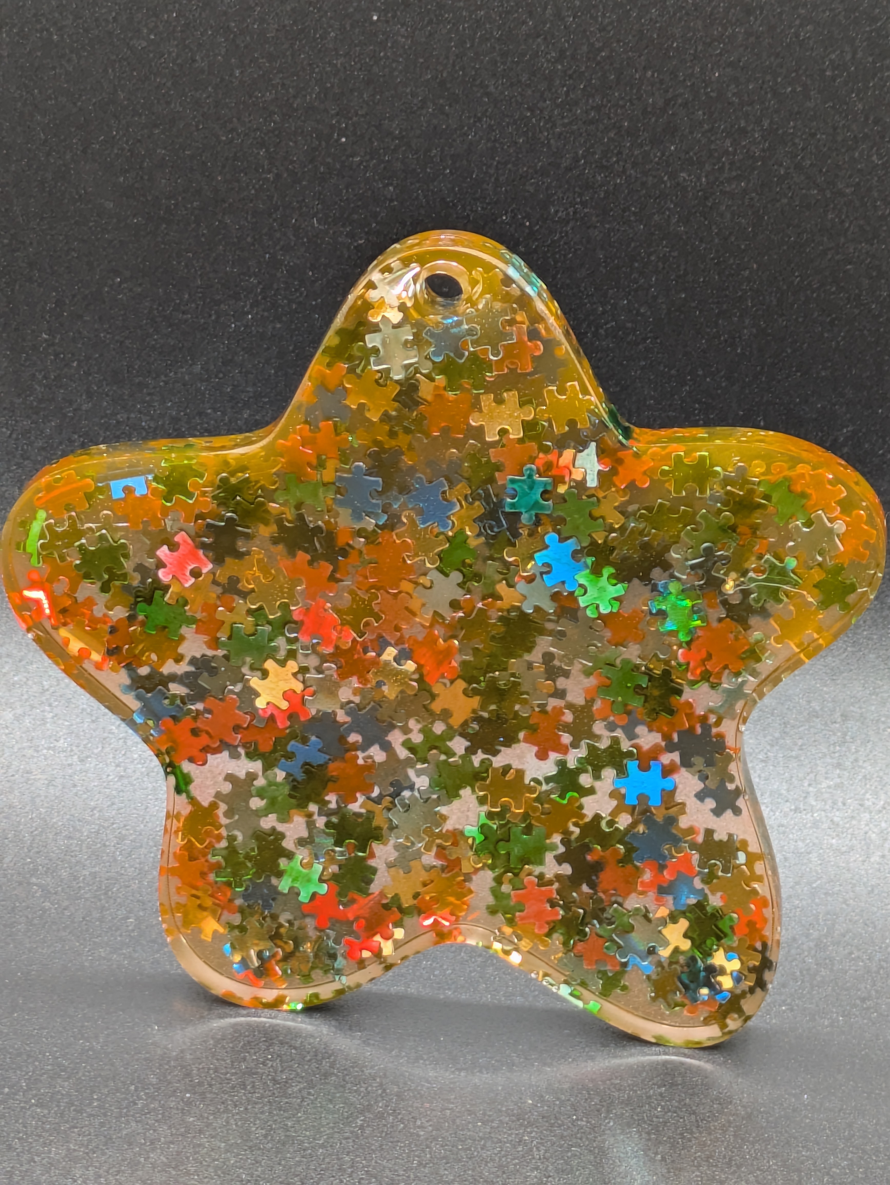 Star-Shaped Resin Ornament