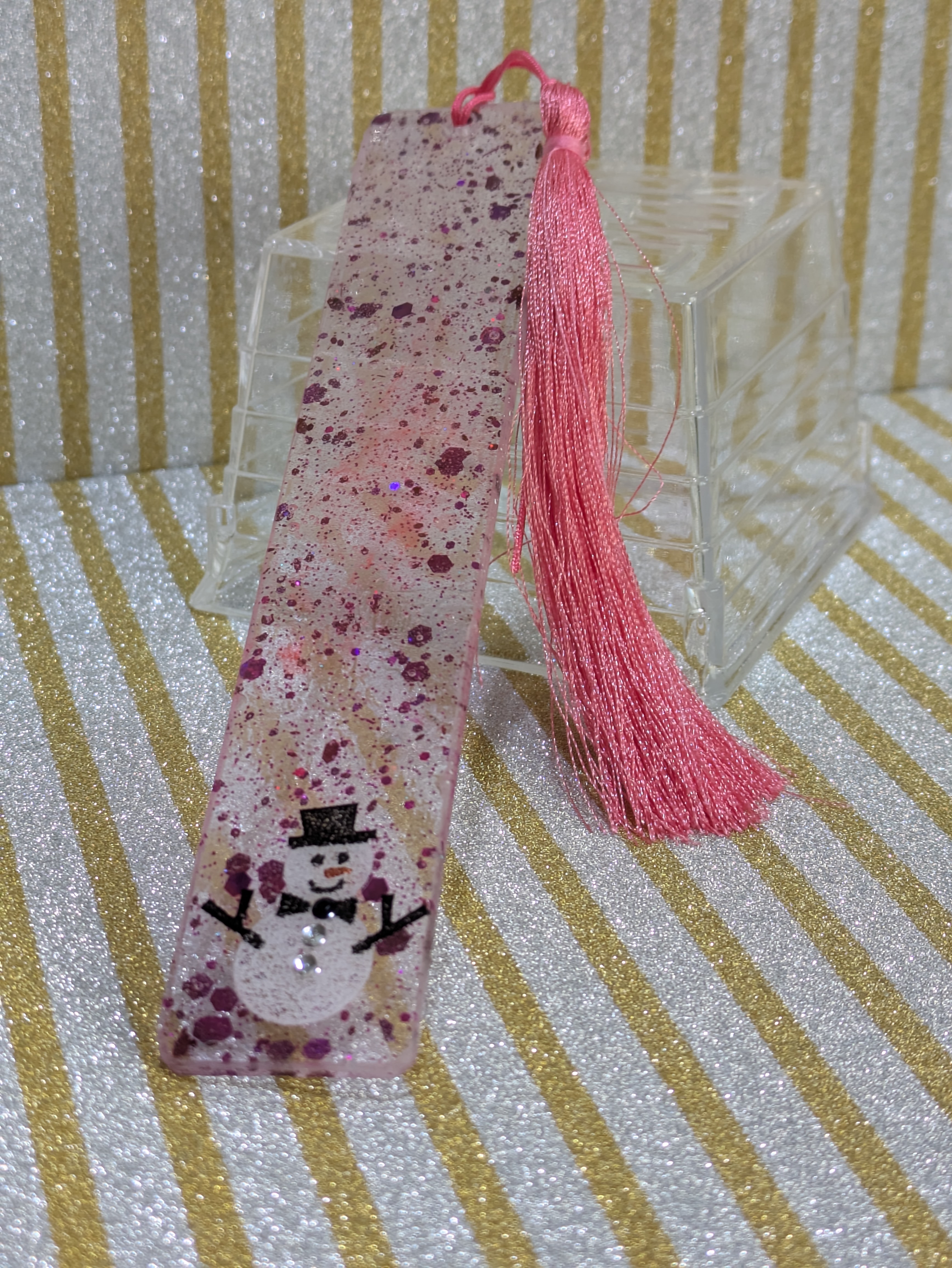 Handmade Snowman Bookmark
