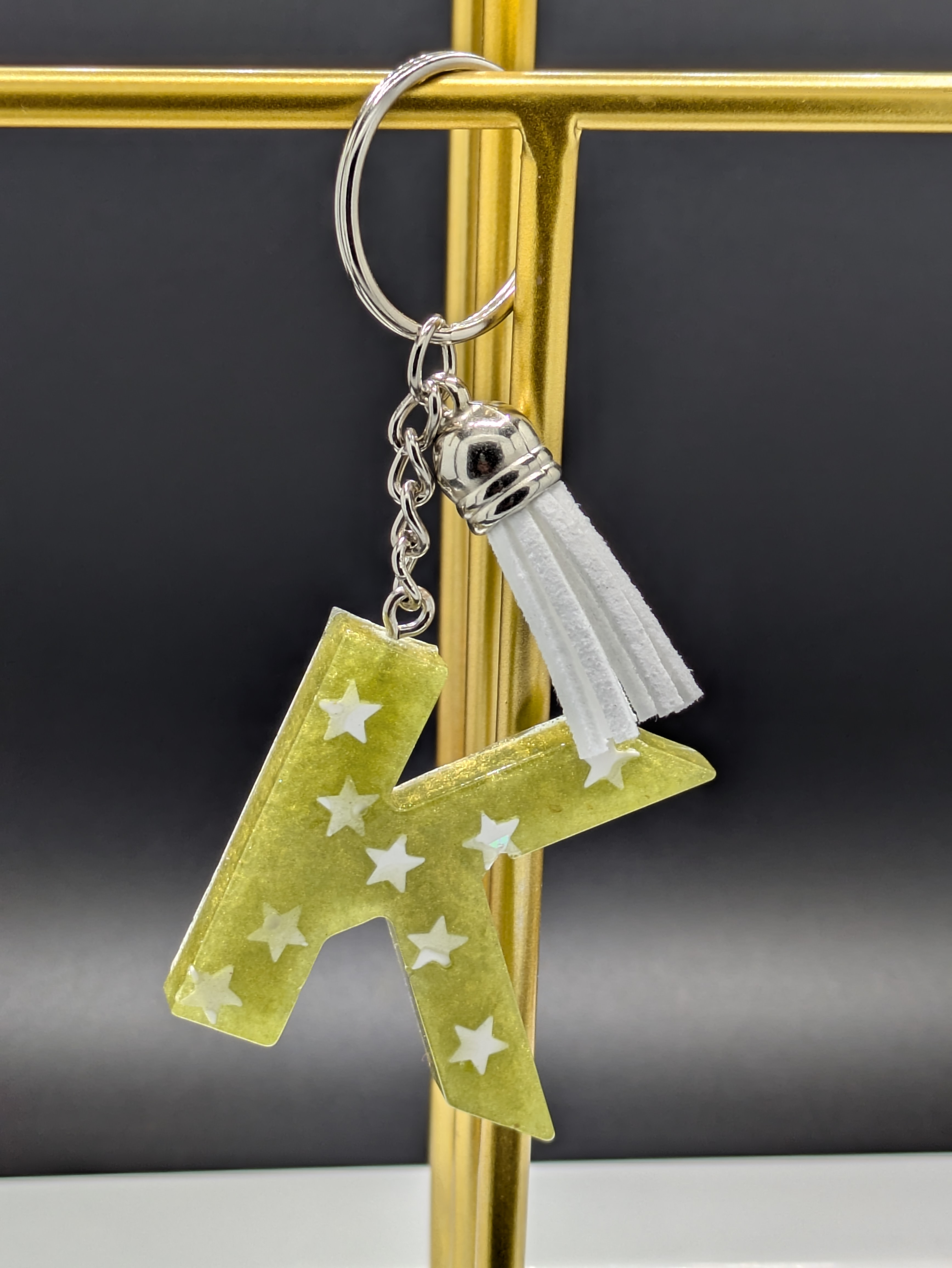 Letter K Star Keychain