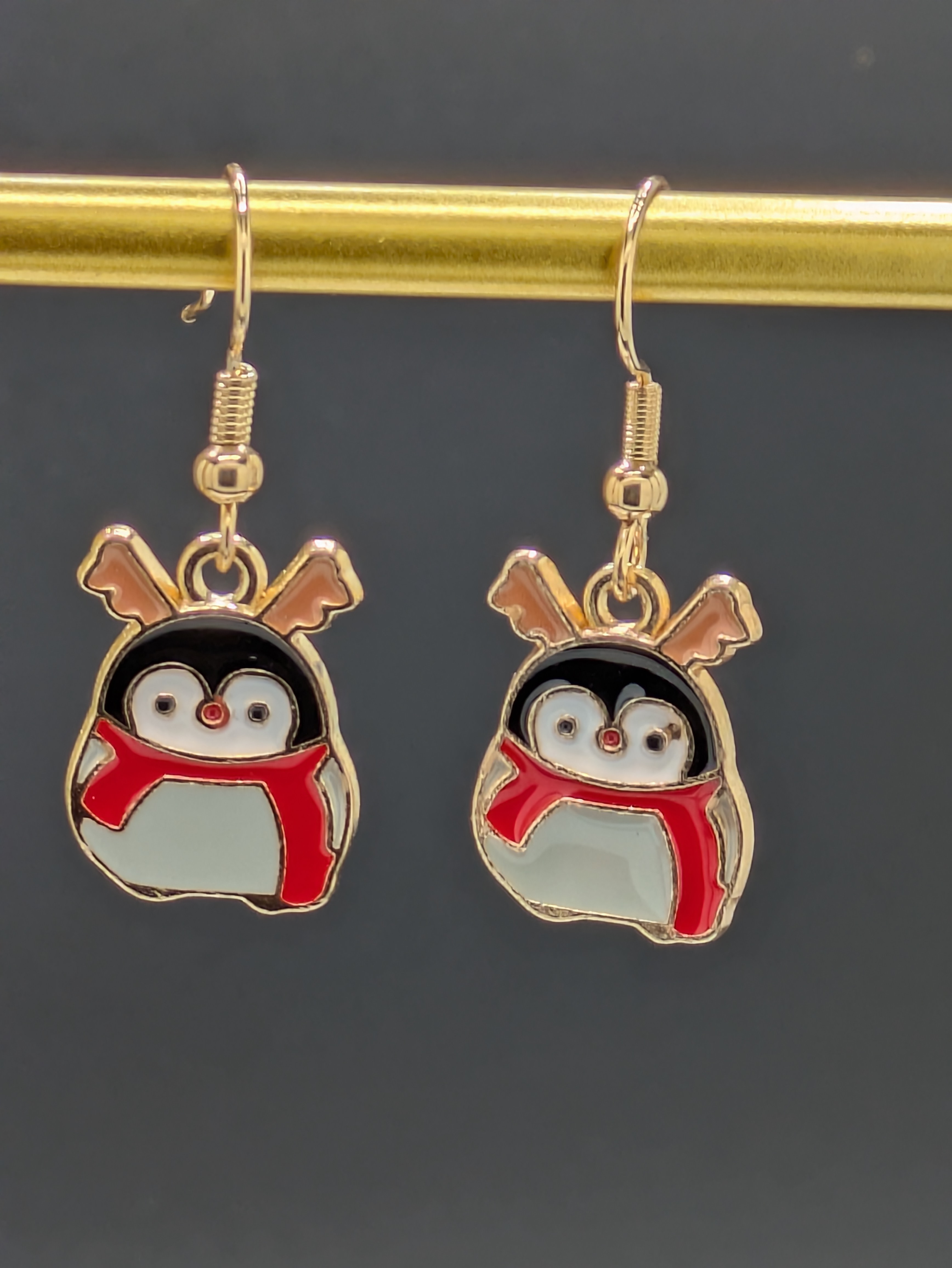 Penguin Christmas Earrings