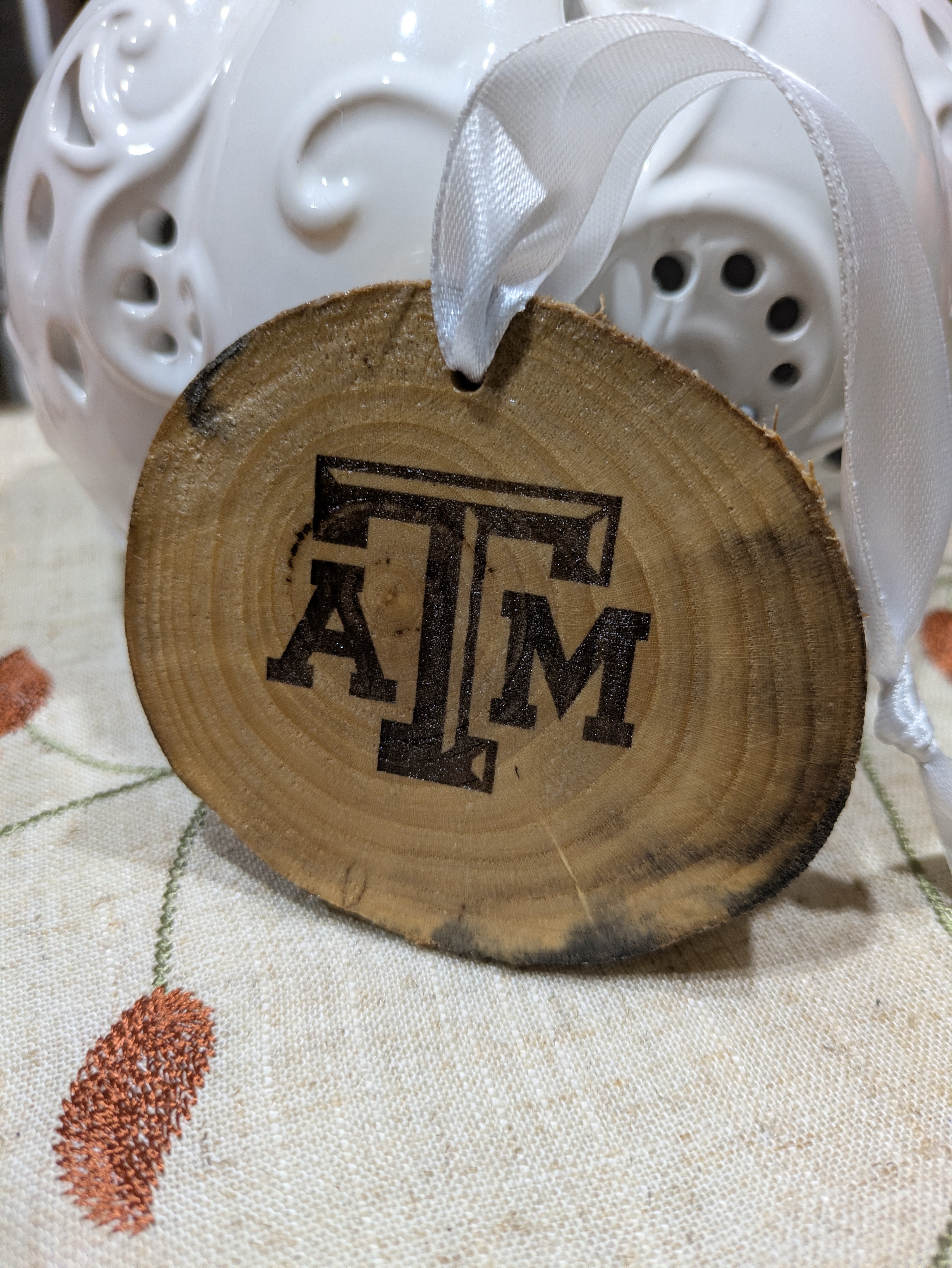 Texas A&M Wooden Ornament