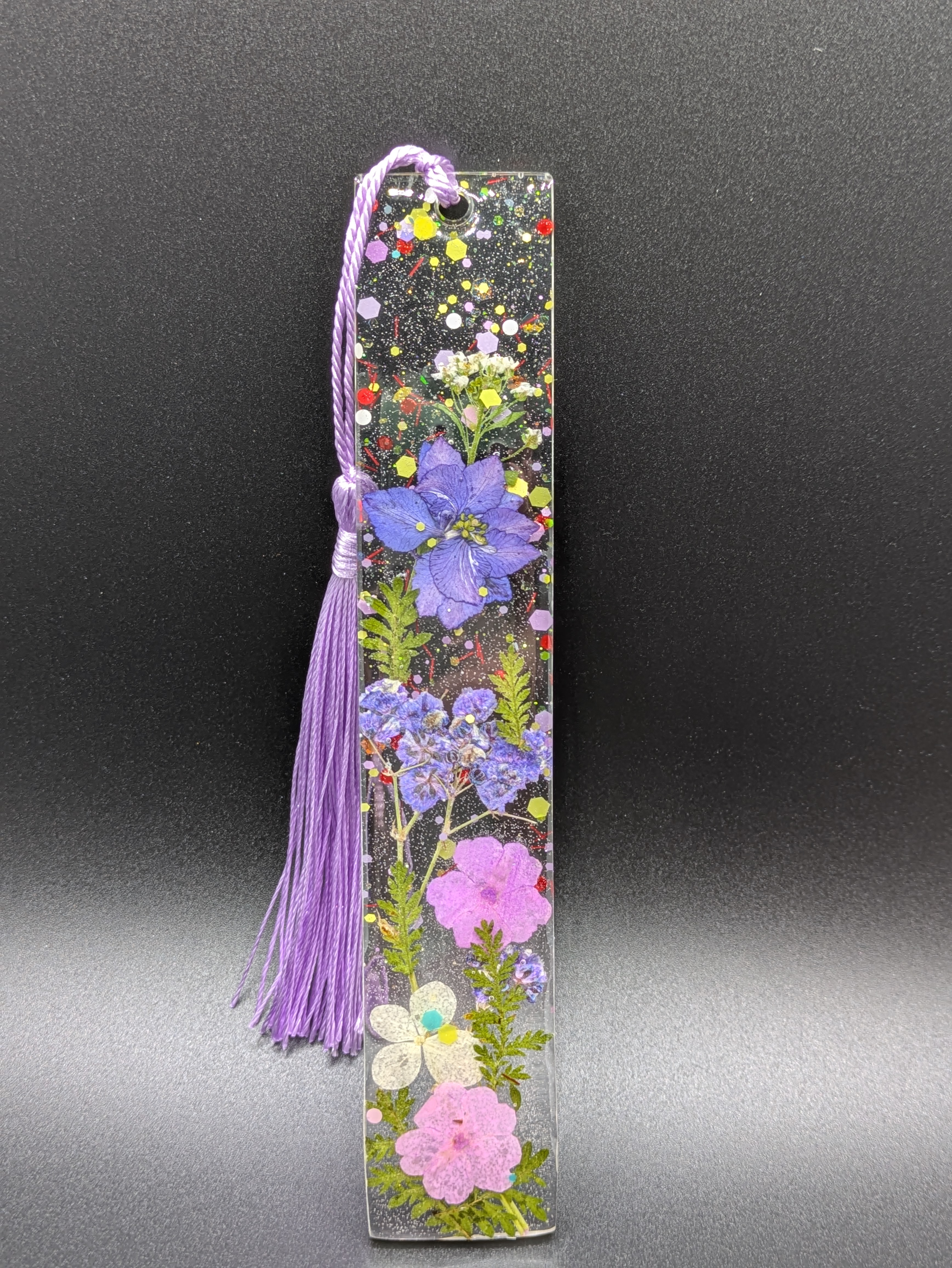 Handmade Floral Resin Bookmark - M