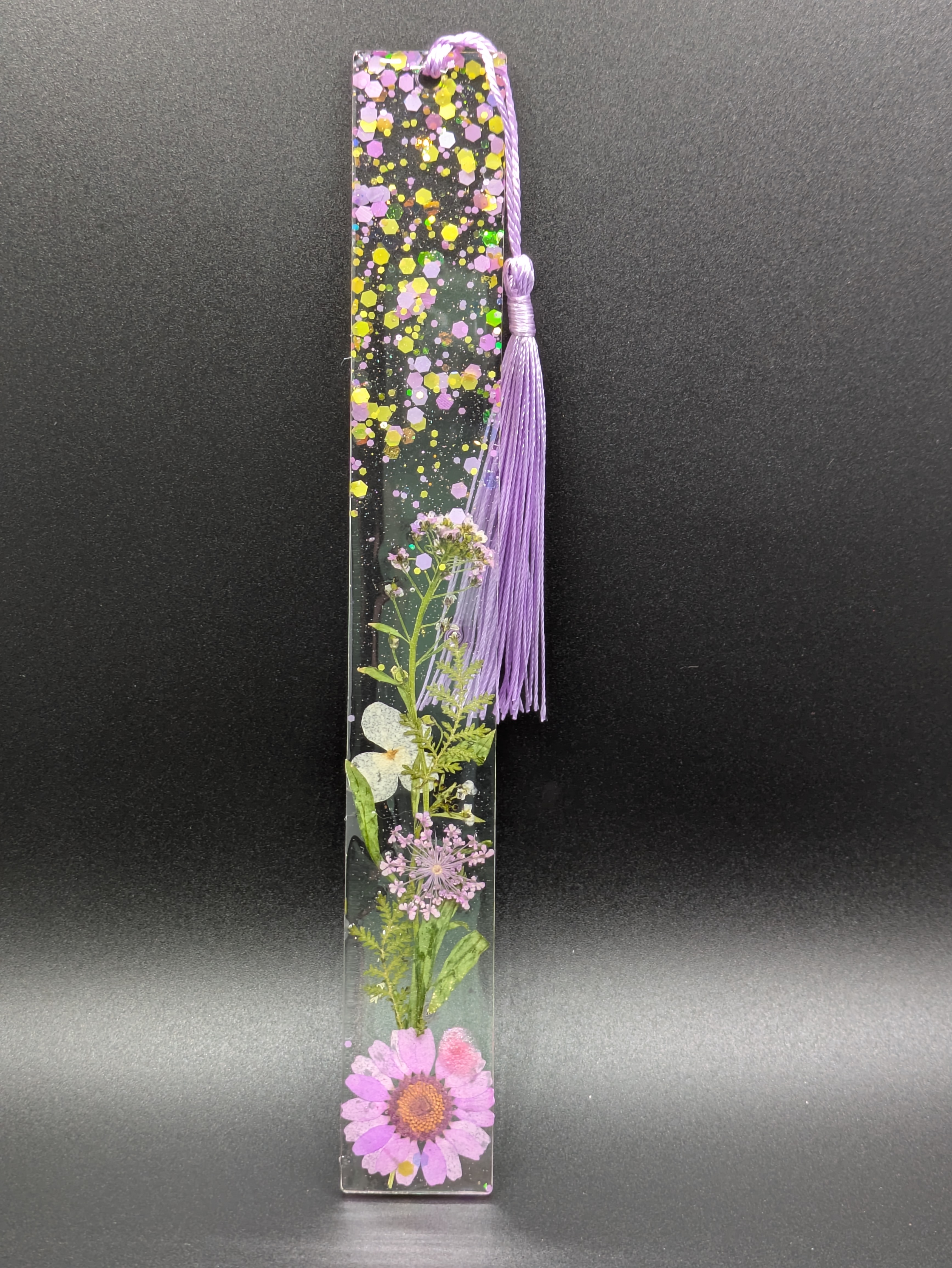 Pressed Flower Resin Bookmark - Sz L