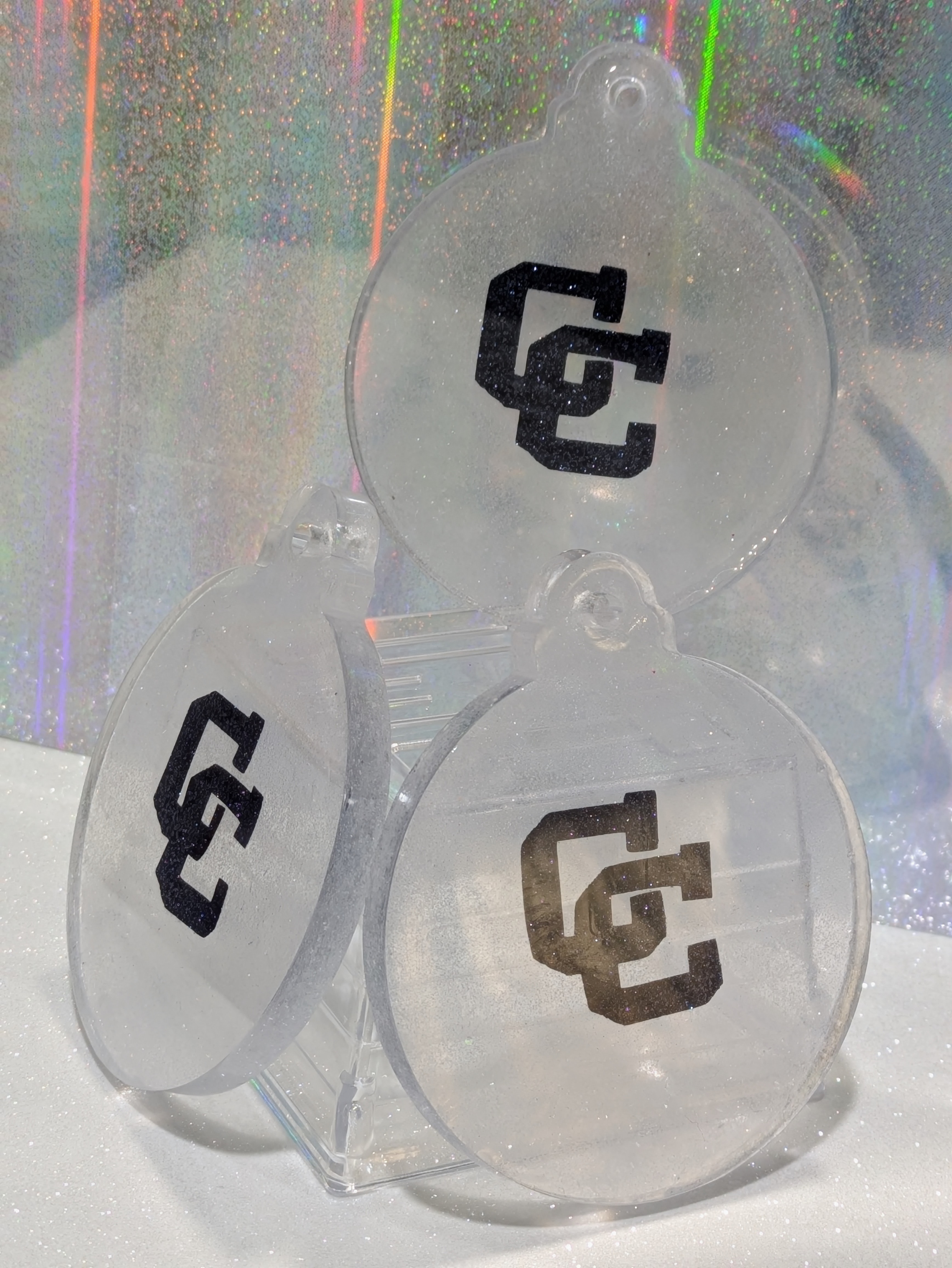Resin CC Logo Ornaments