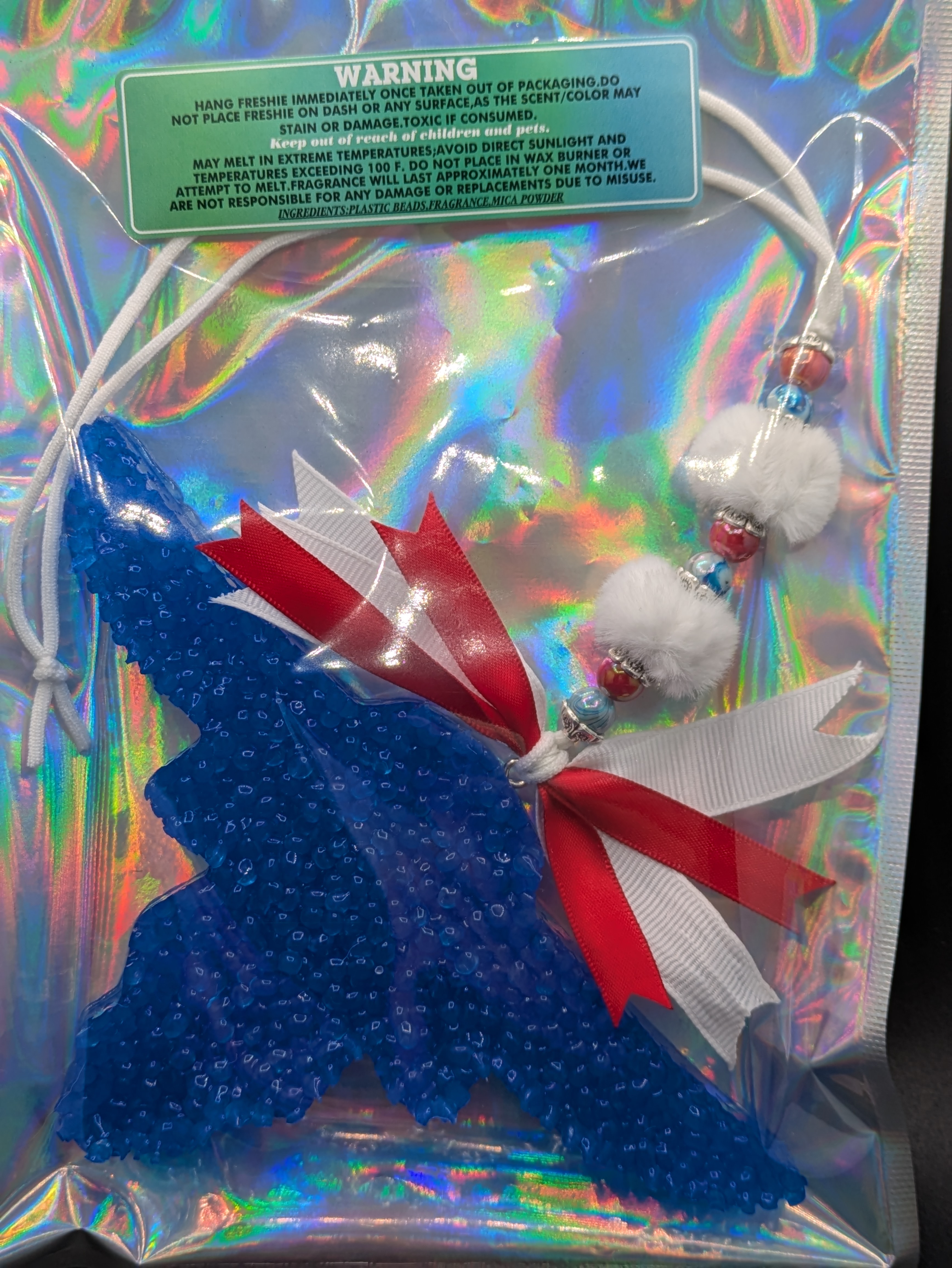 Blue Longhorn car freshie