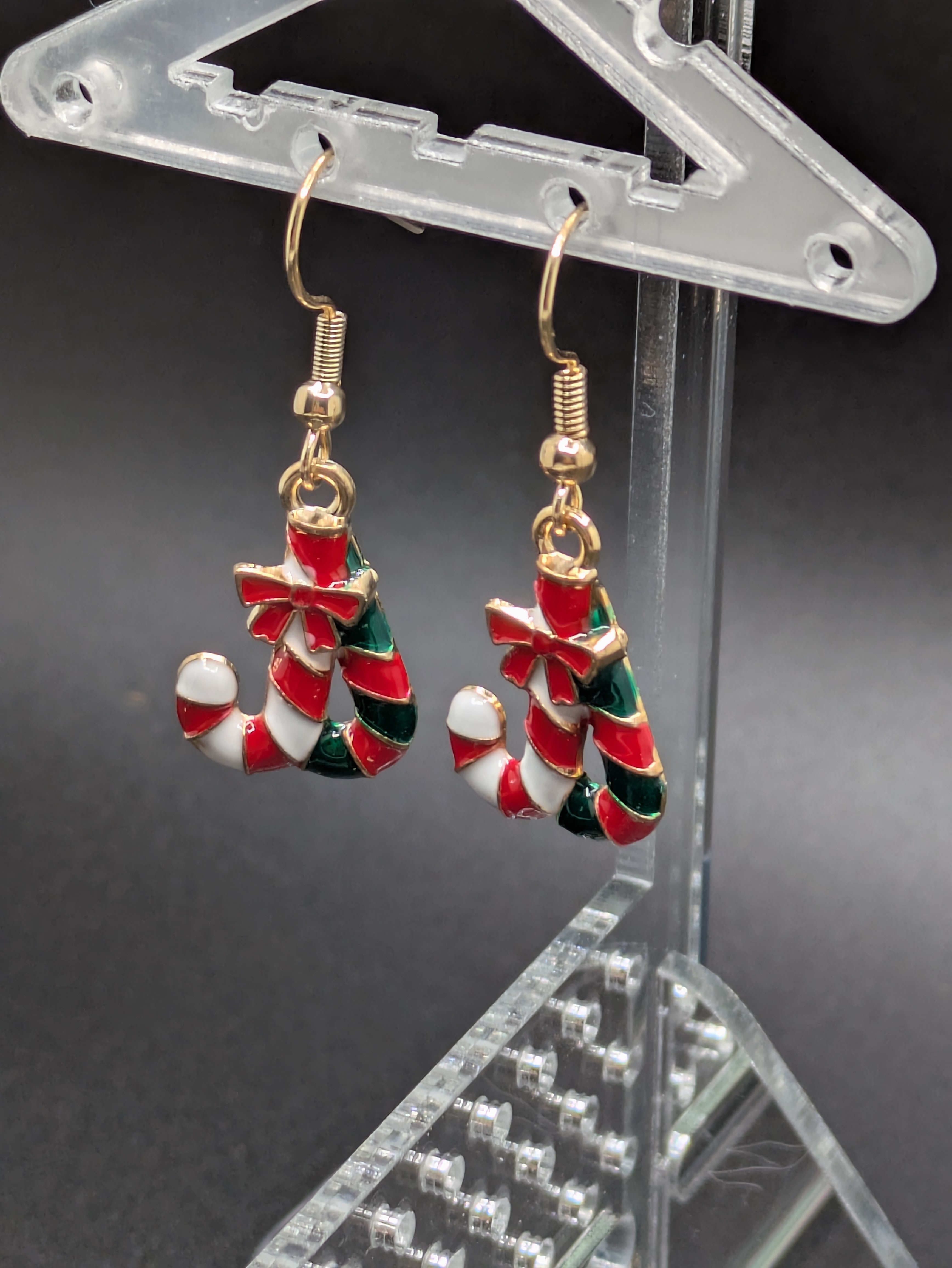 Christmas Candy Cane Earrings
