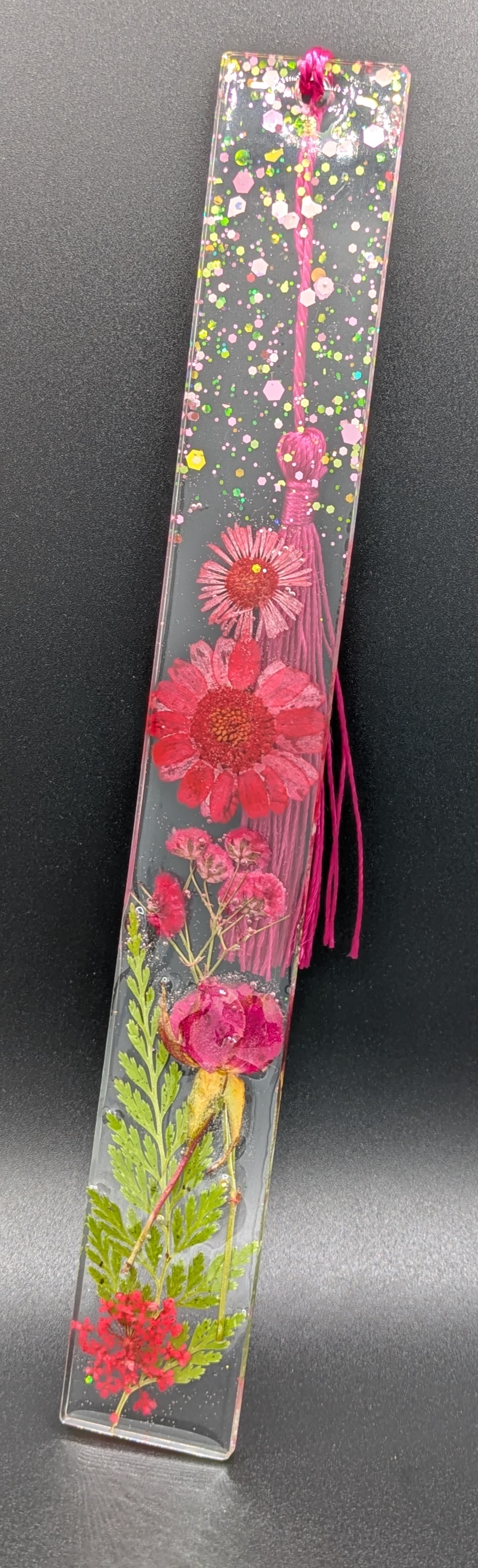 Pressed Flower Resin Bookmark - Sz L