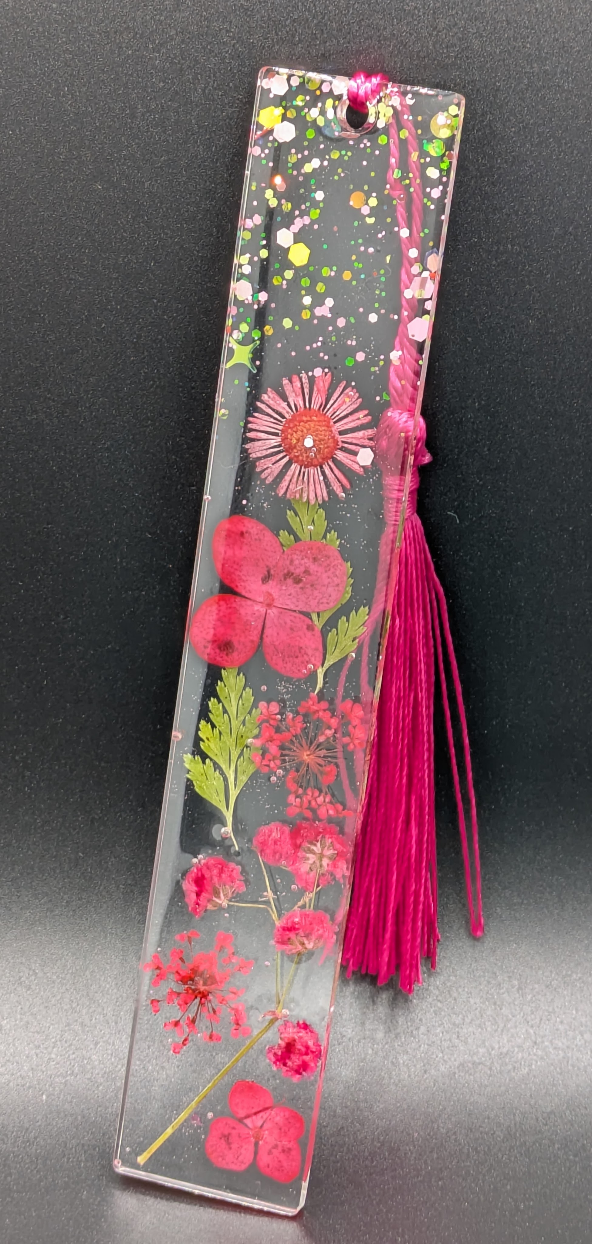 Handmade Resin Floral Bookmark - Sz M