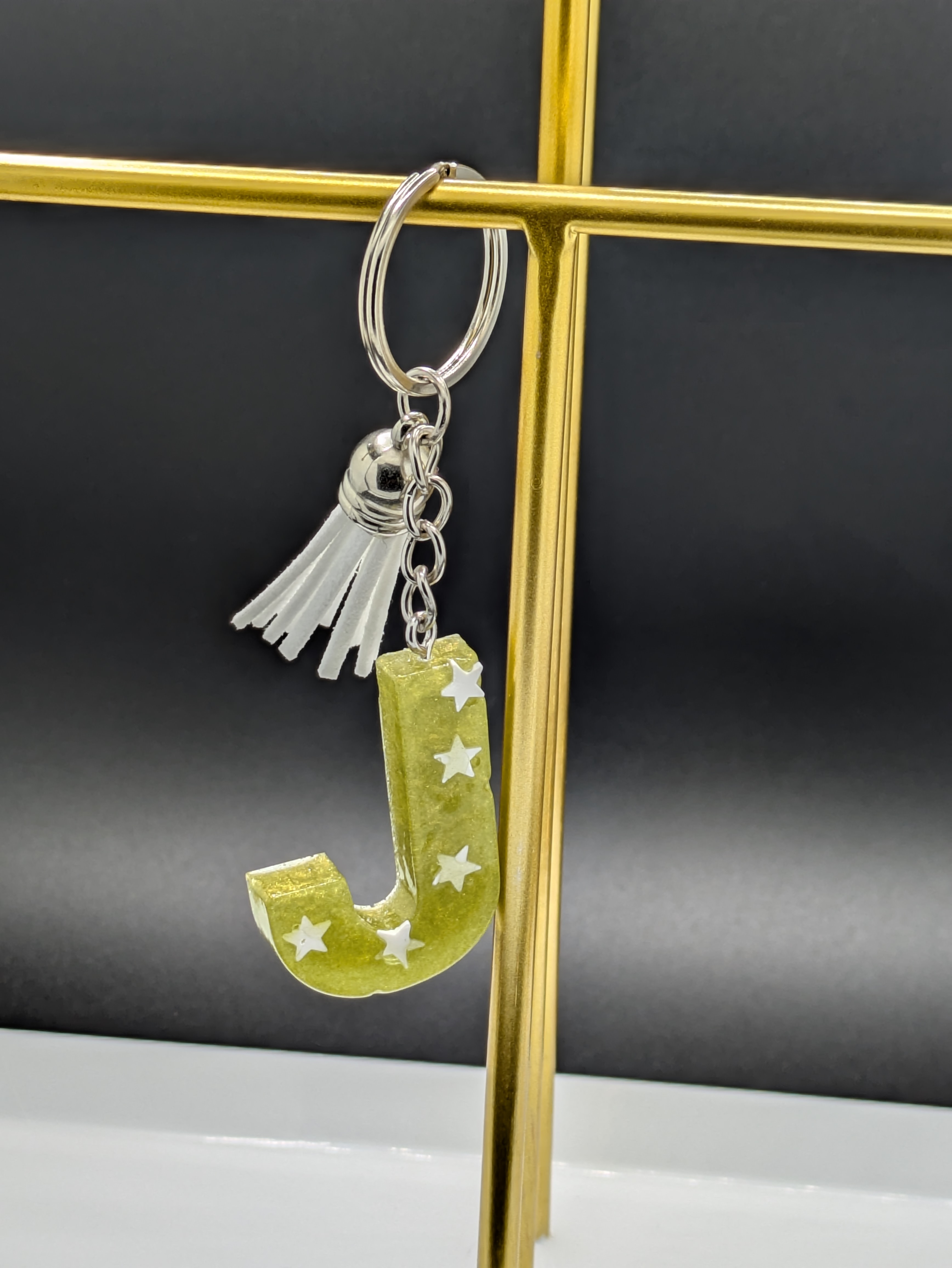 Letter J Keychain