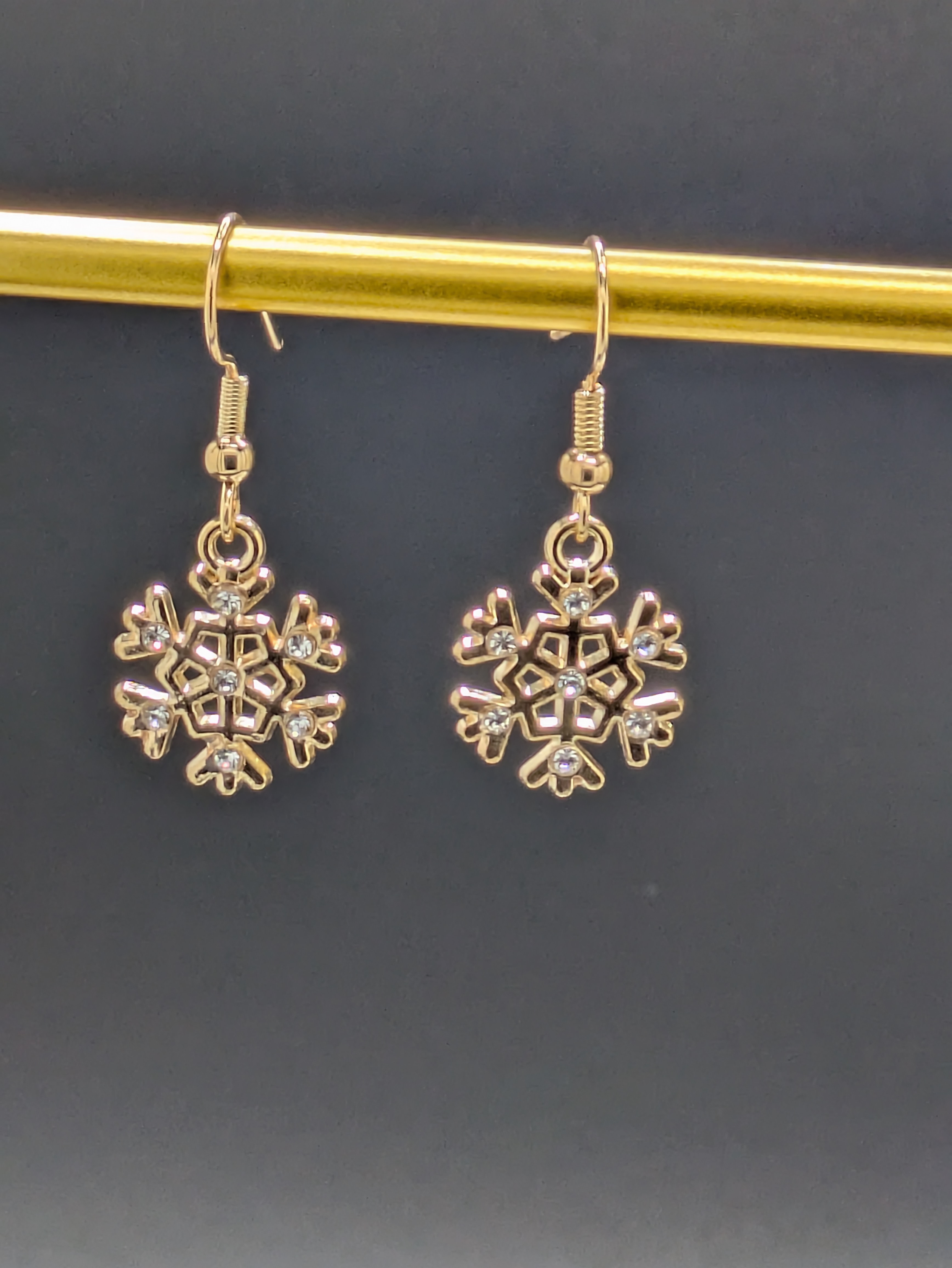 Snowflake Drop Earrings