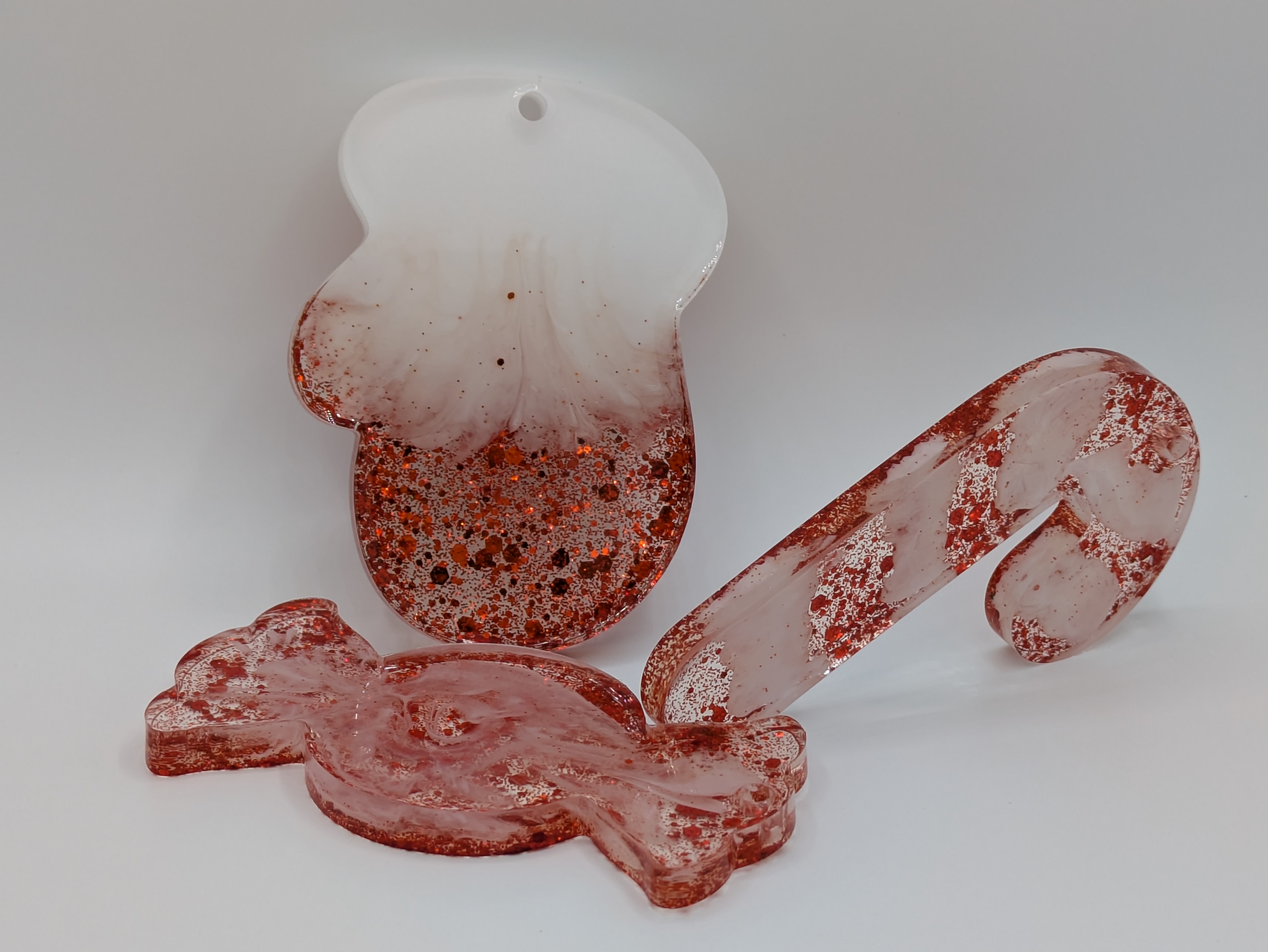 Resin Christmas Ornaments Set