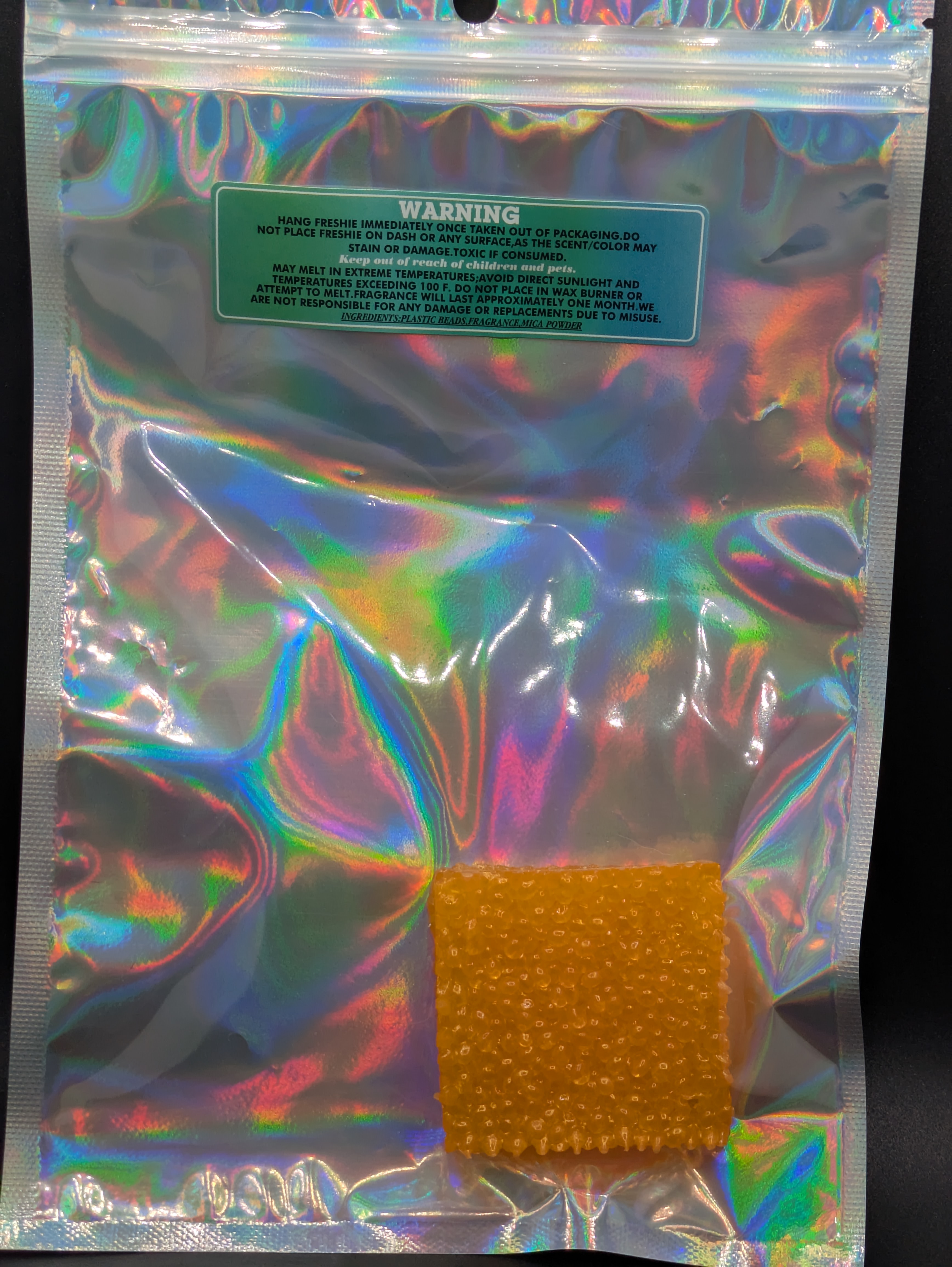 Small square car freshie