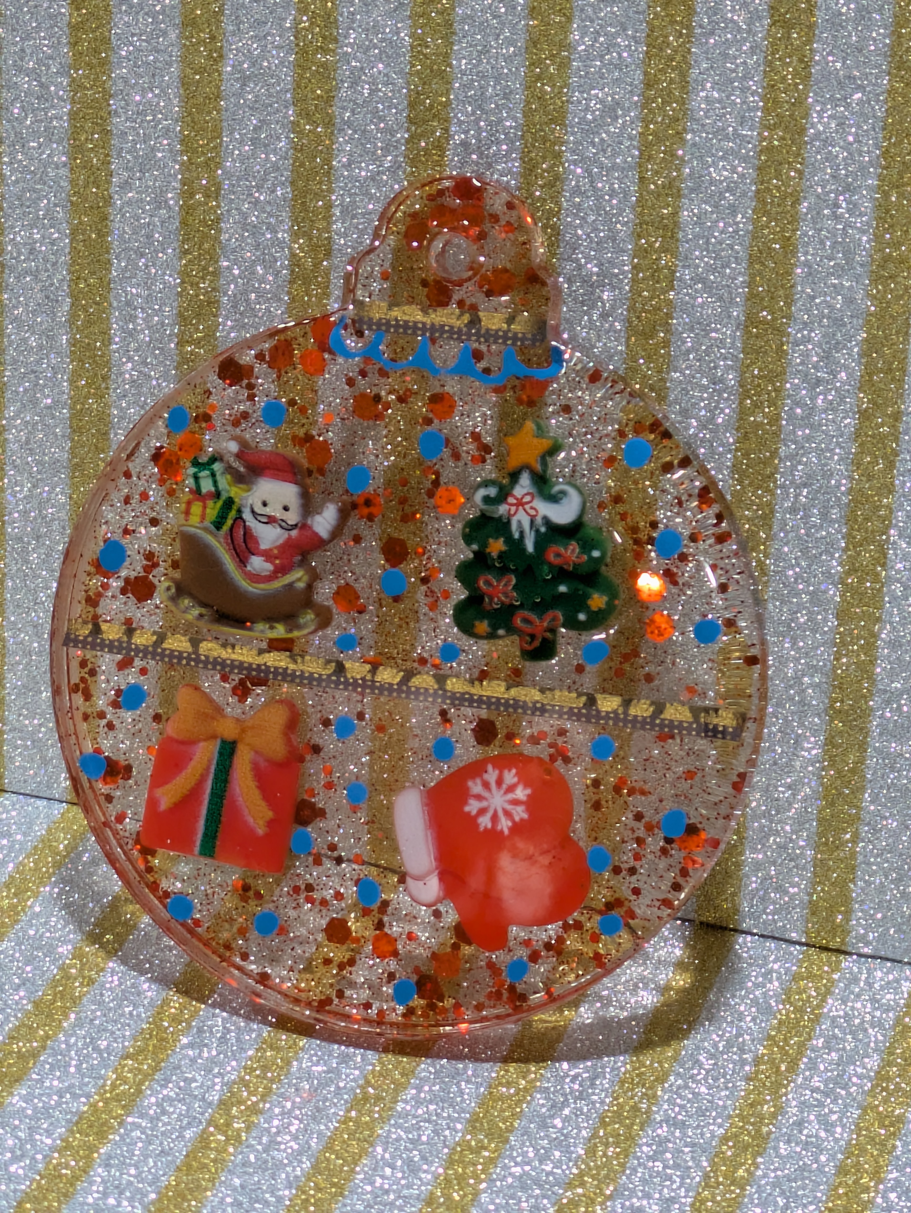 Christmas Themed Resin Ornament