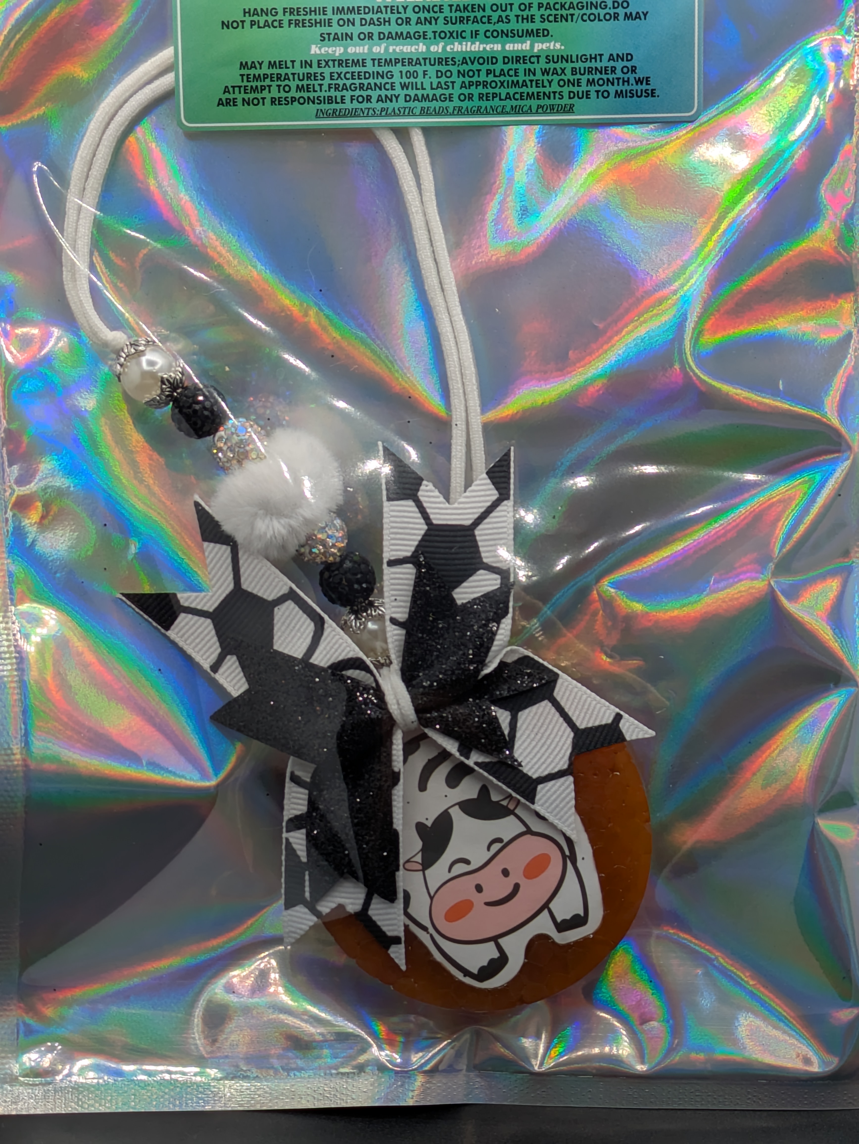 Cow Print Car Freshener