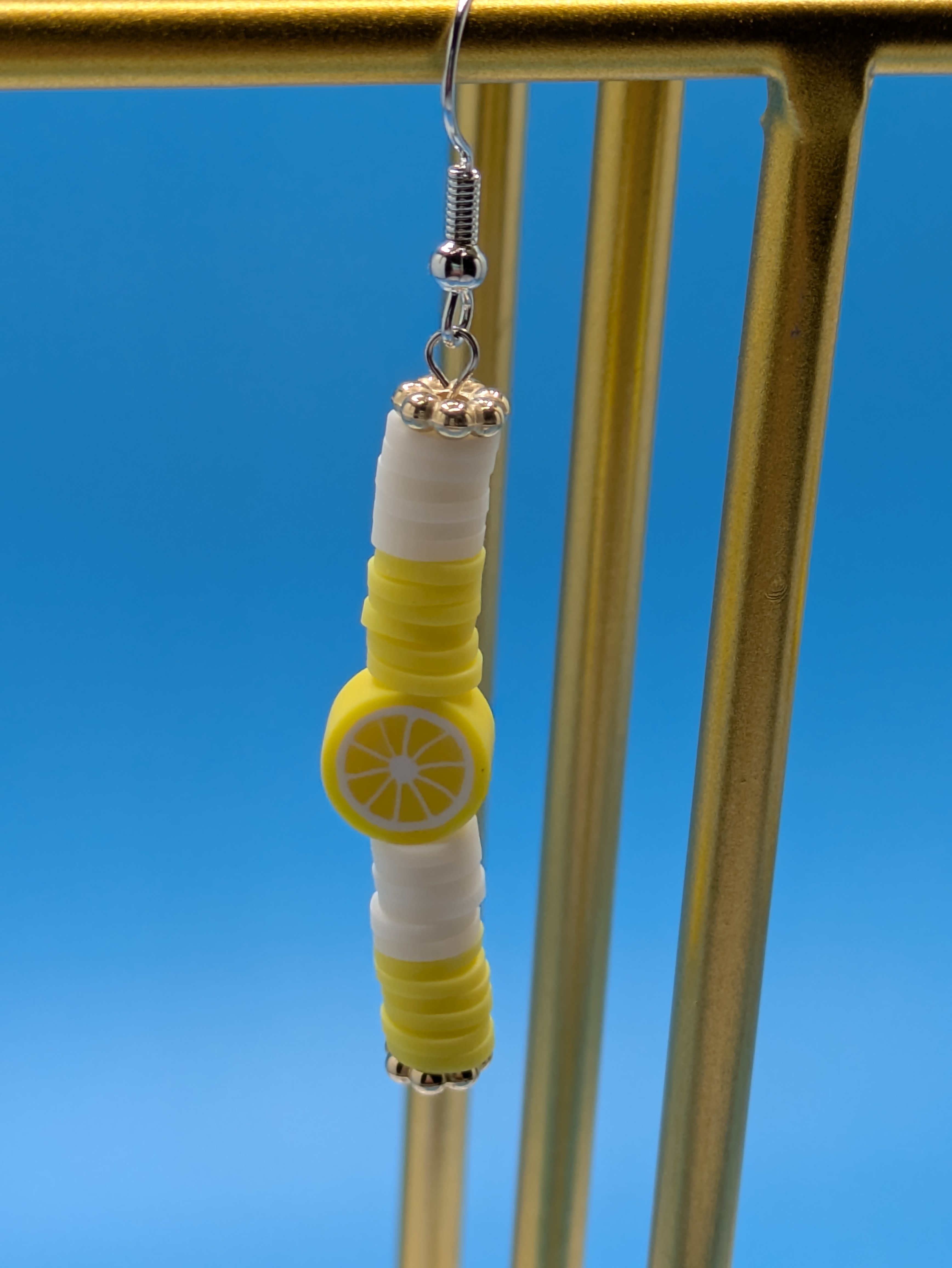 Lemon Bead Earrings