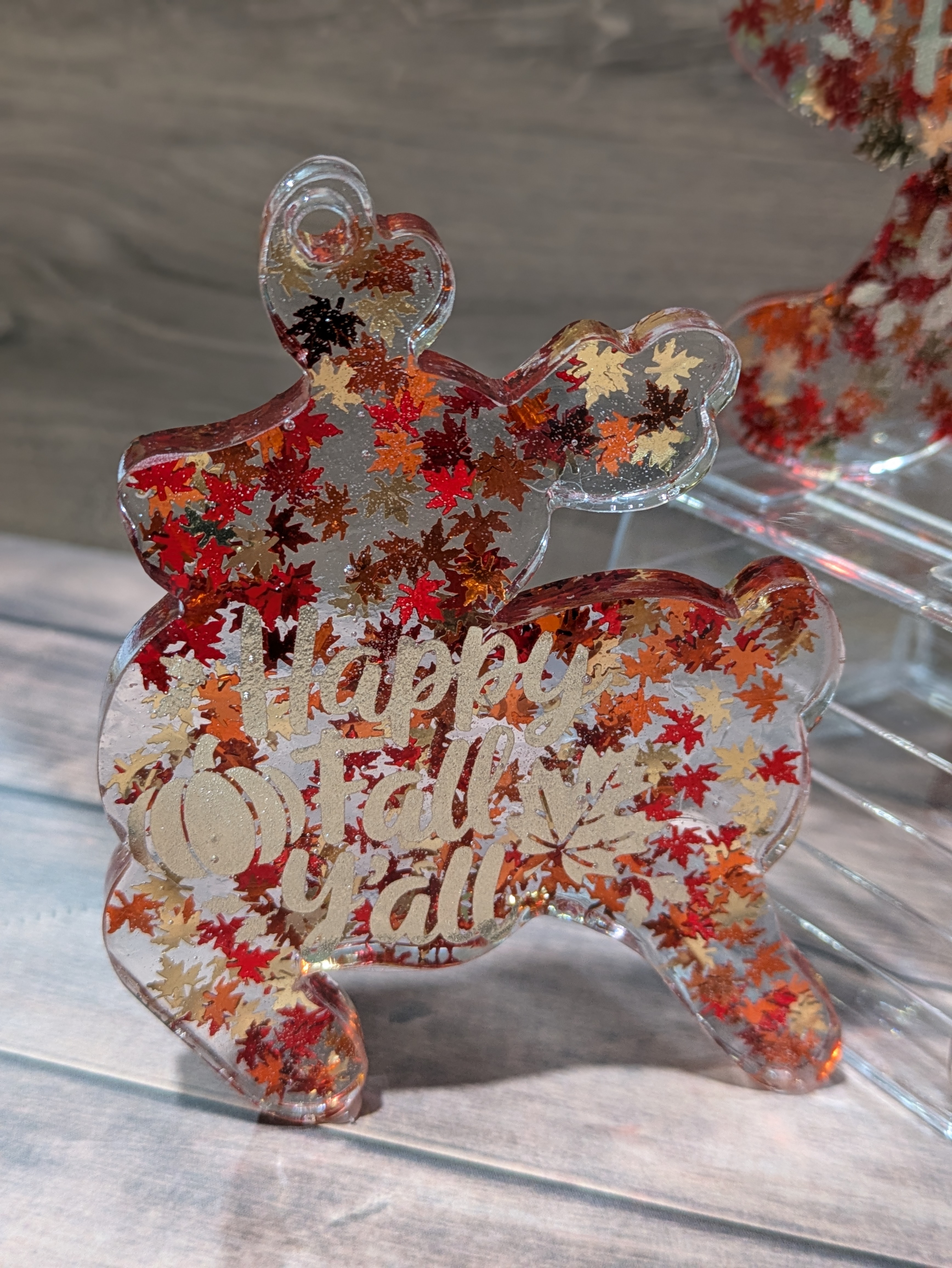 Fall-themed Resin Decorations 3 set