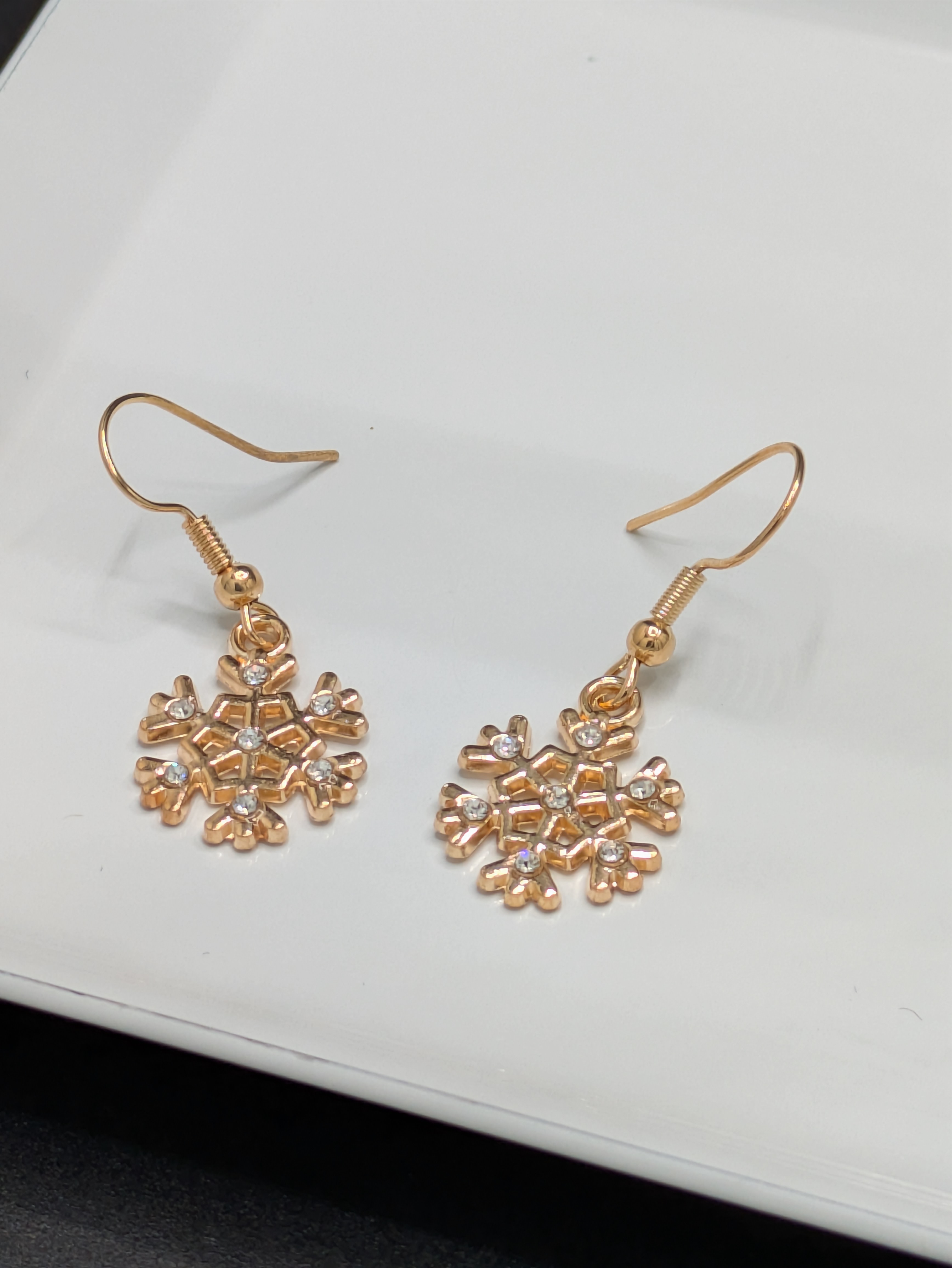 Snowflake Drop Earrings