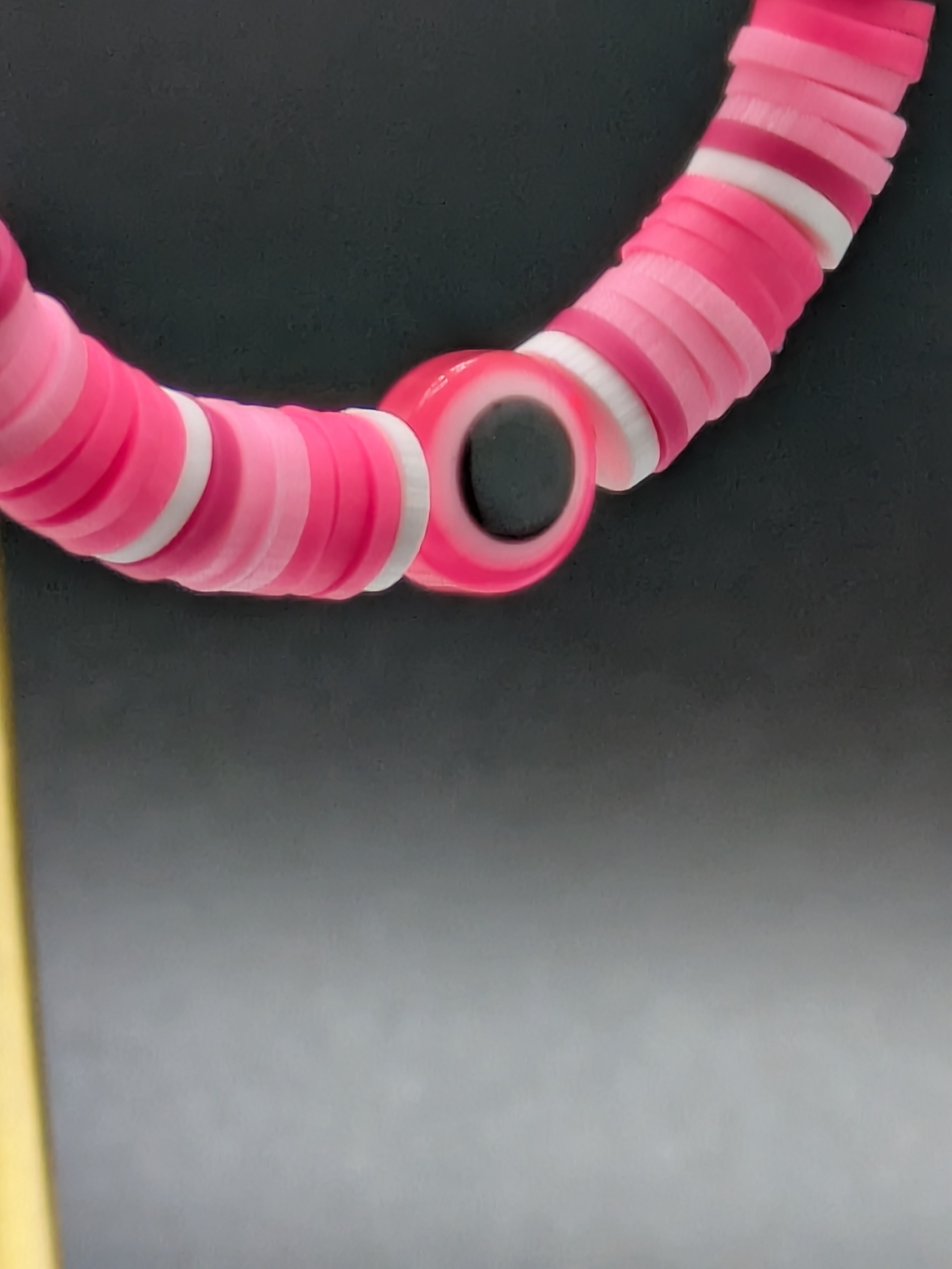 Pink Circle Hoop Earrings