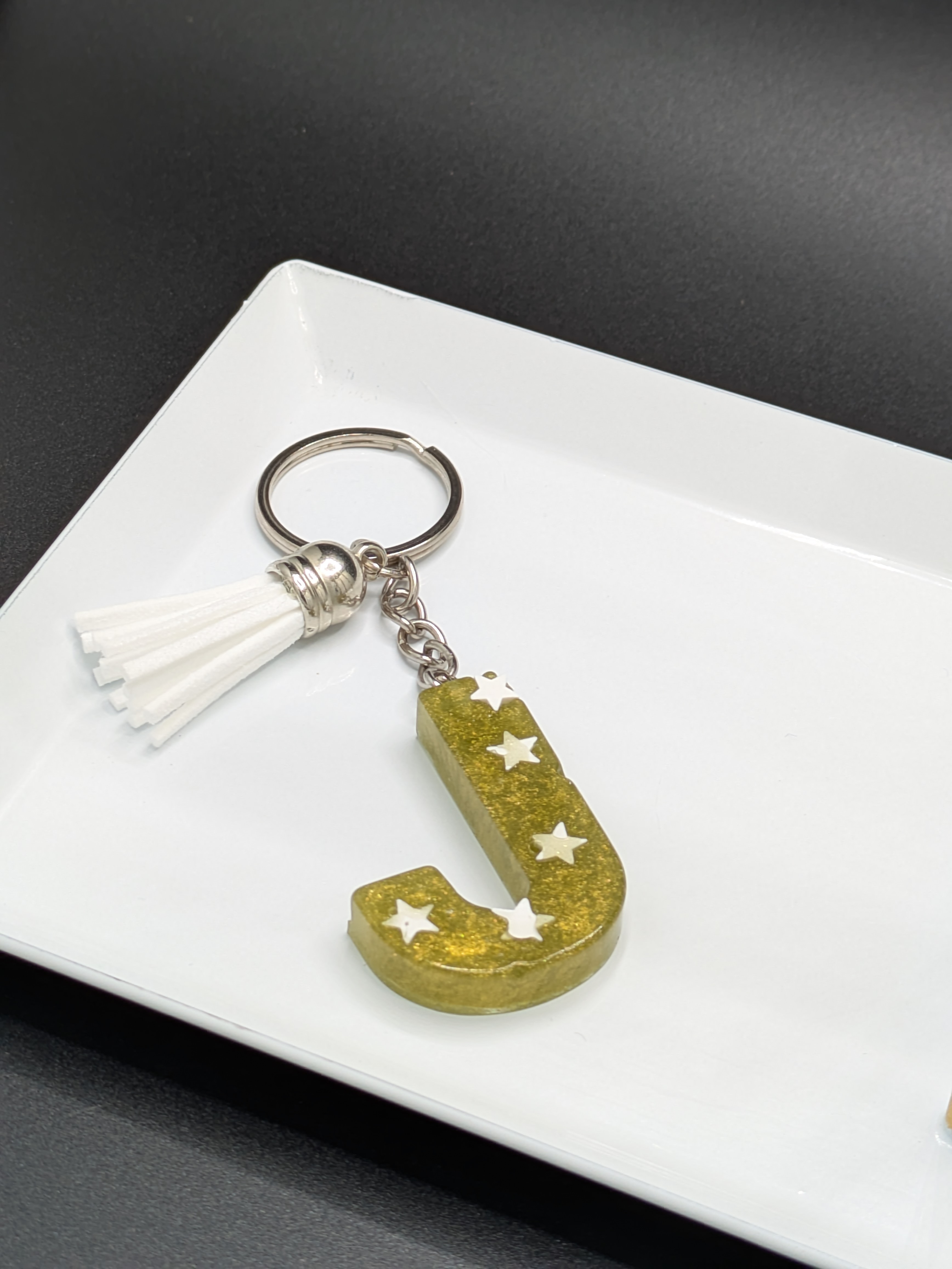Letter J Keychain