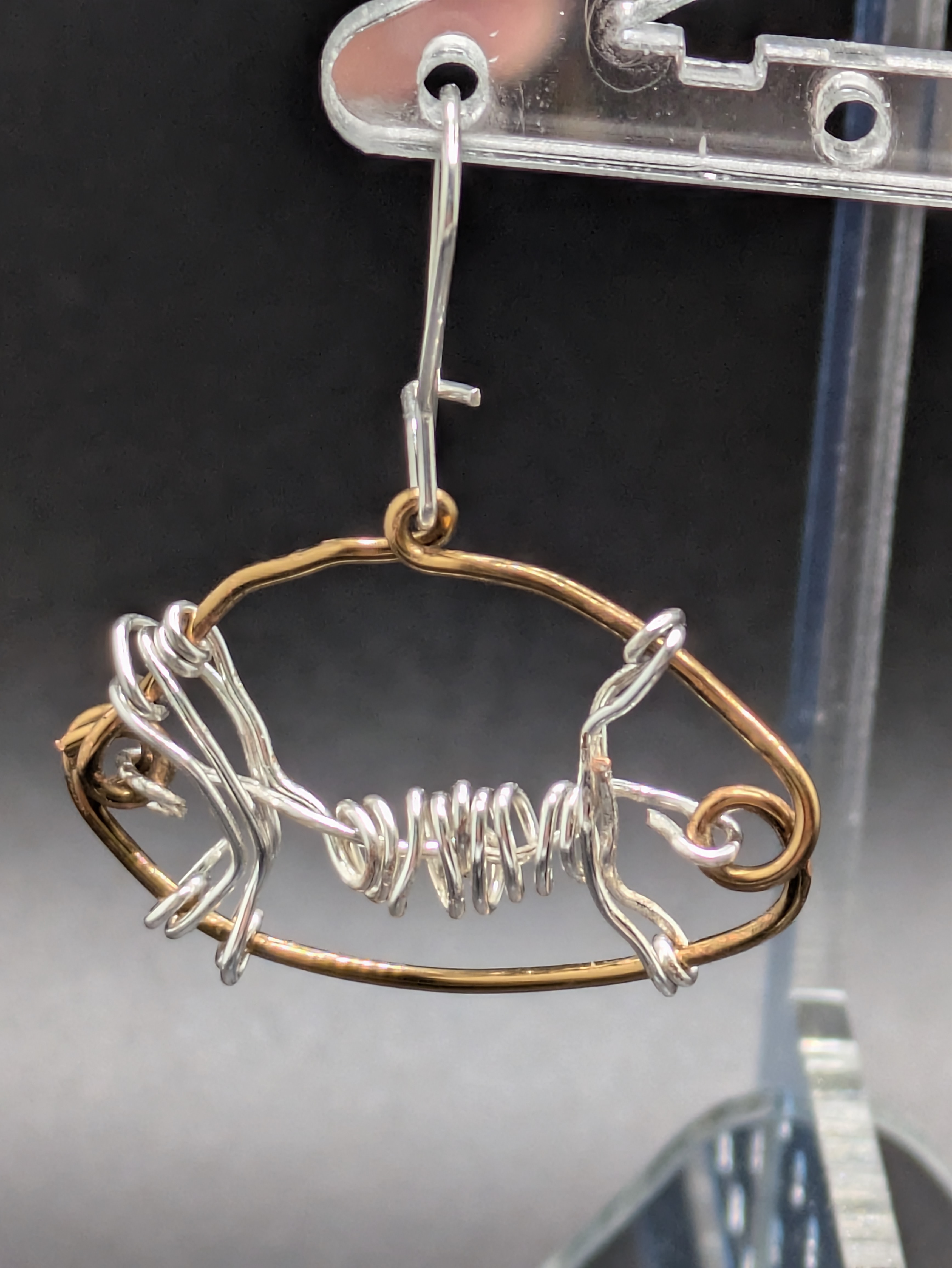 Abstract football Earrings