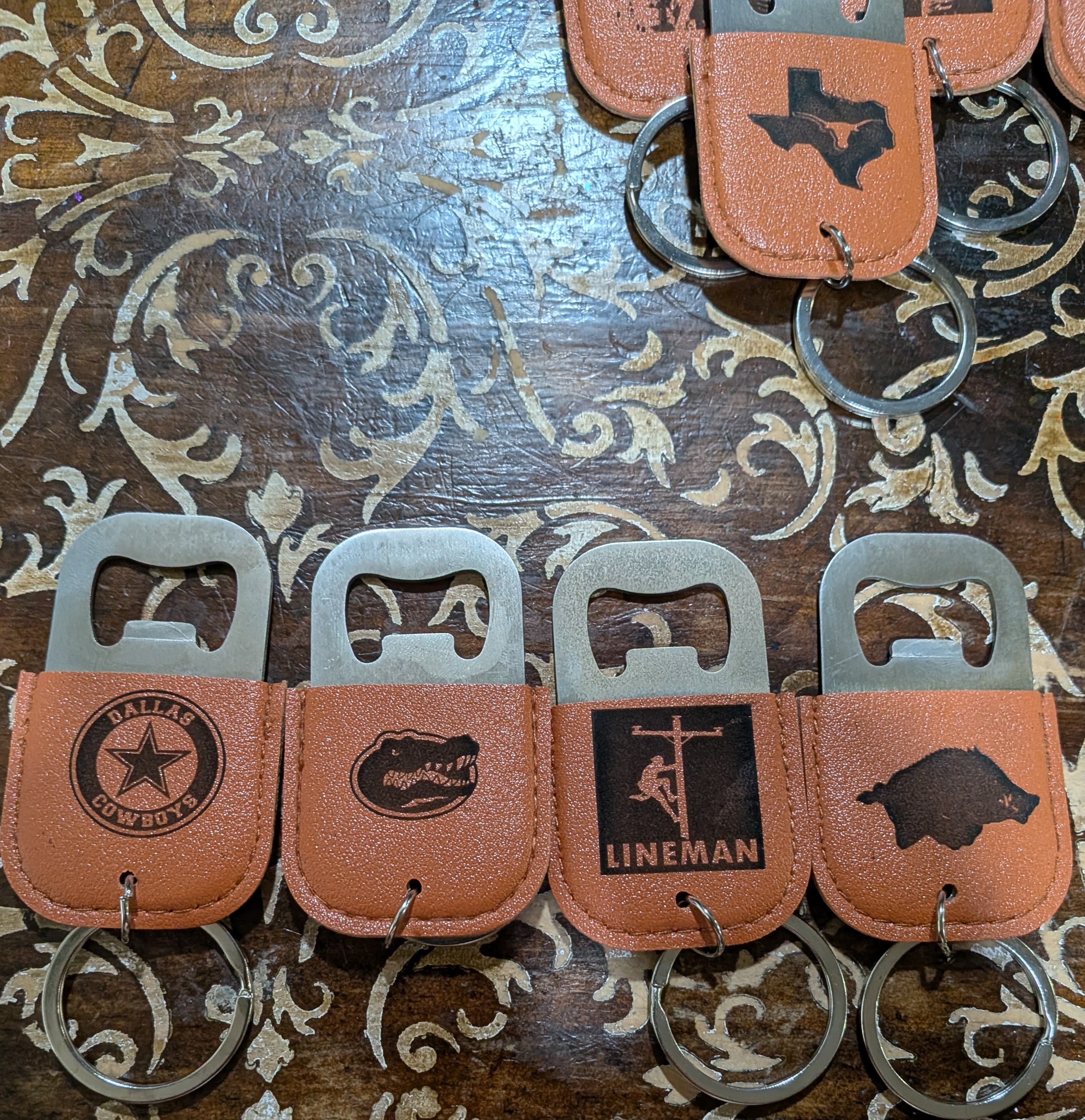 Leather Keychain Bottle Opener