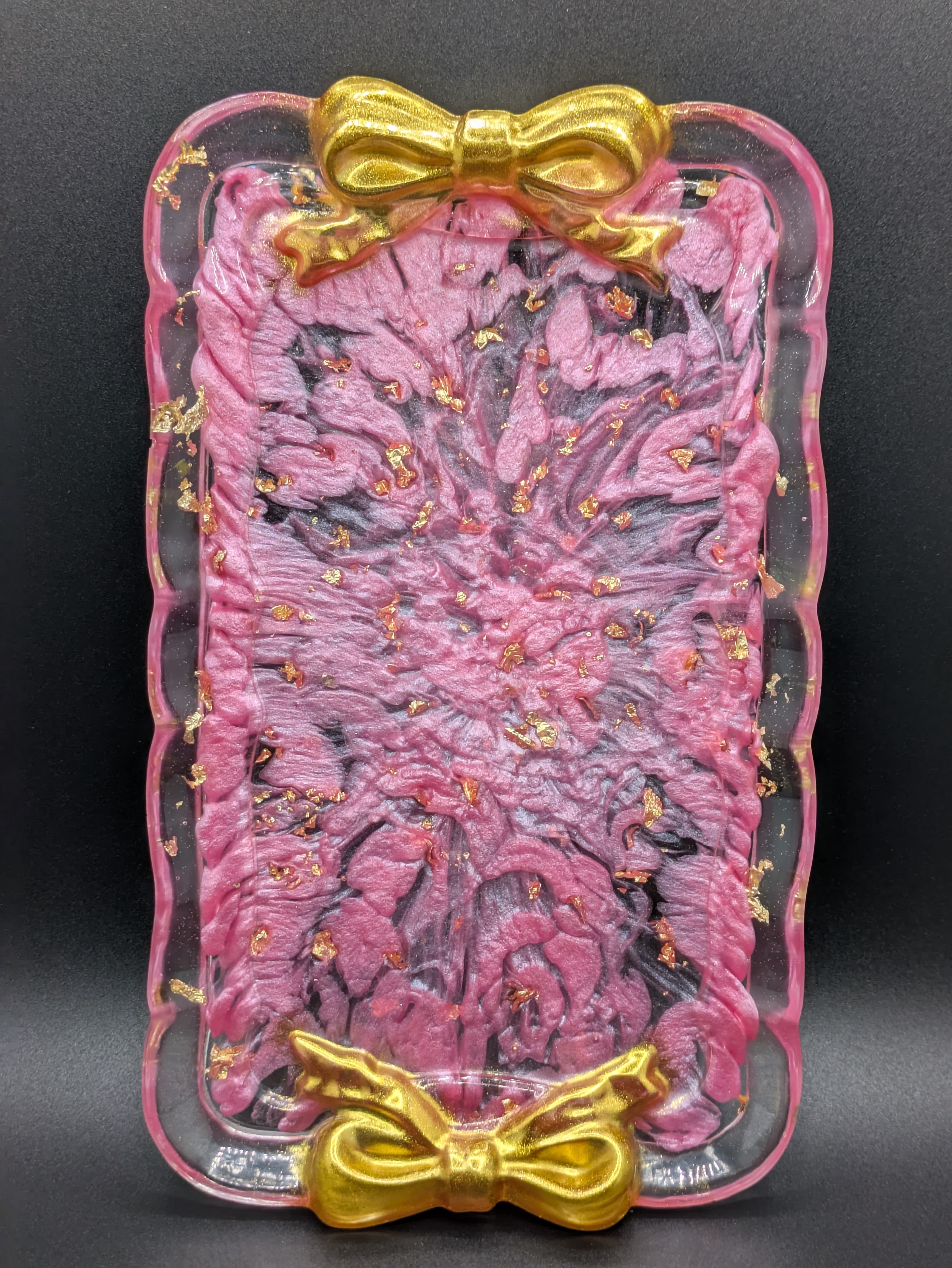 Decorative Resin  Trinket/Jewelry Tray - Sz L
