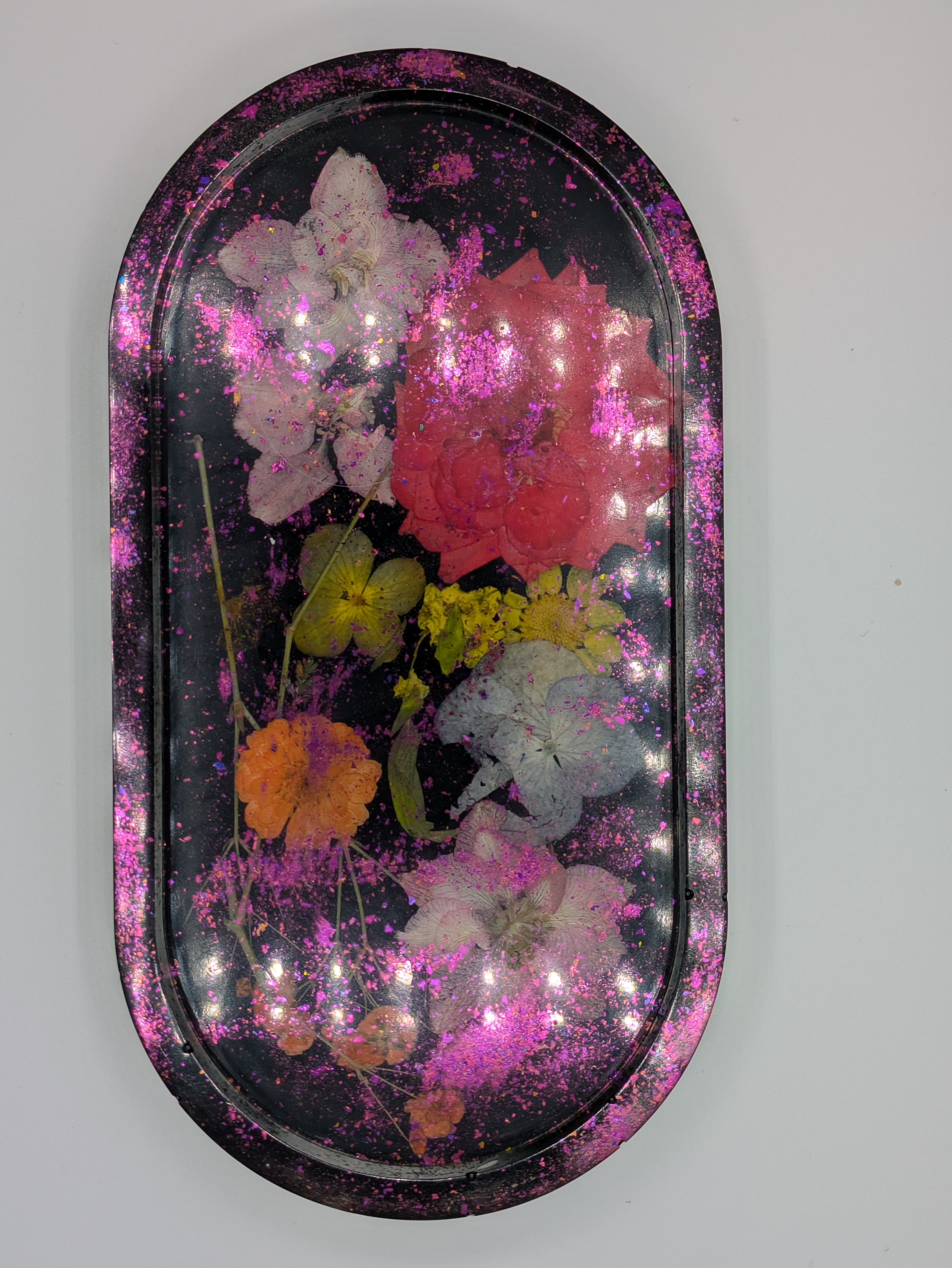 Floral Resin Tray
