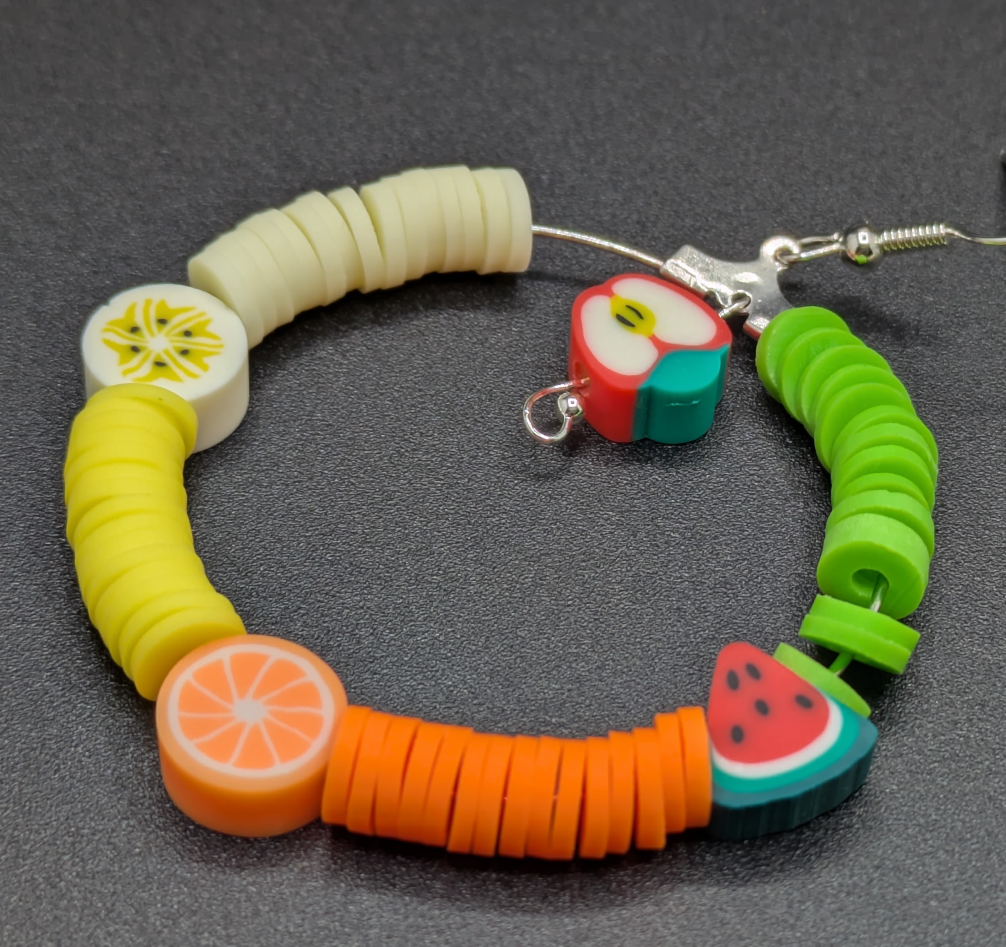 Colorful Fruit Hoop Earrings