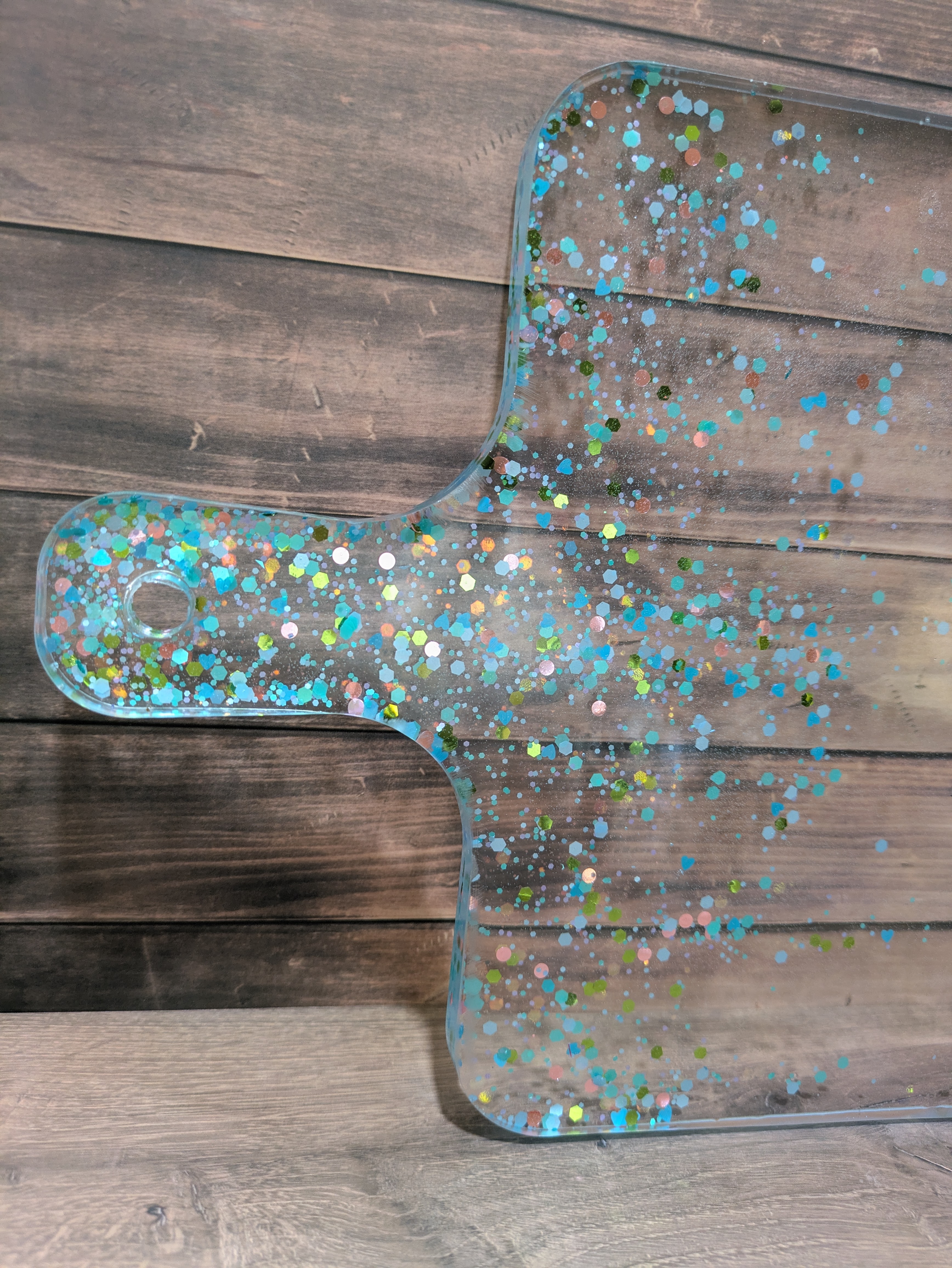 Resin Serving tray with Dried Flowers