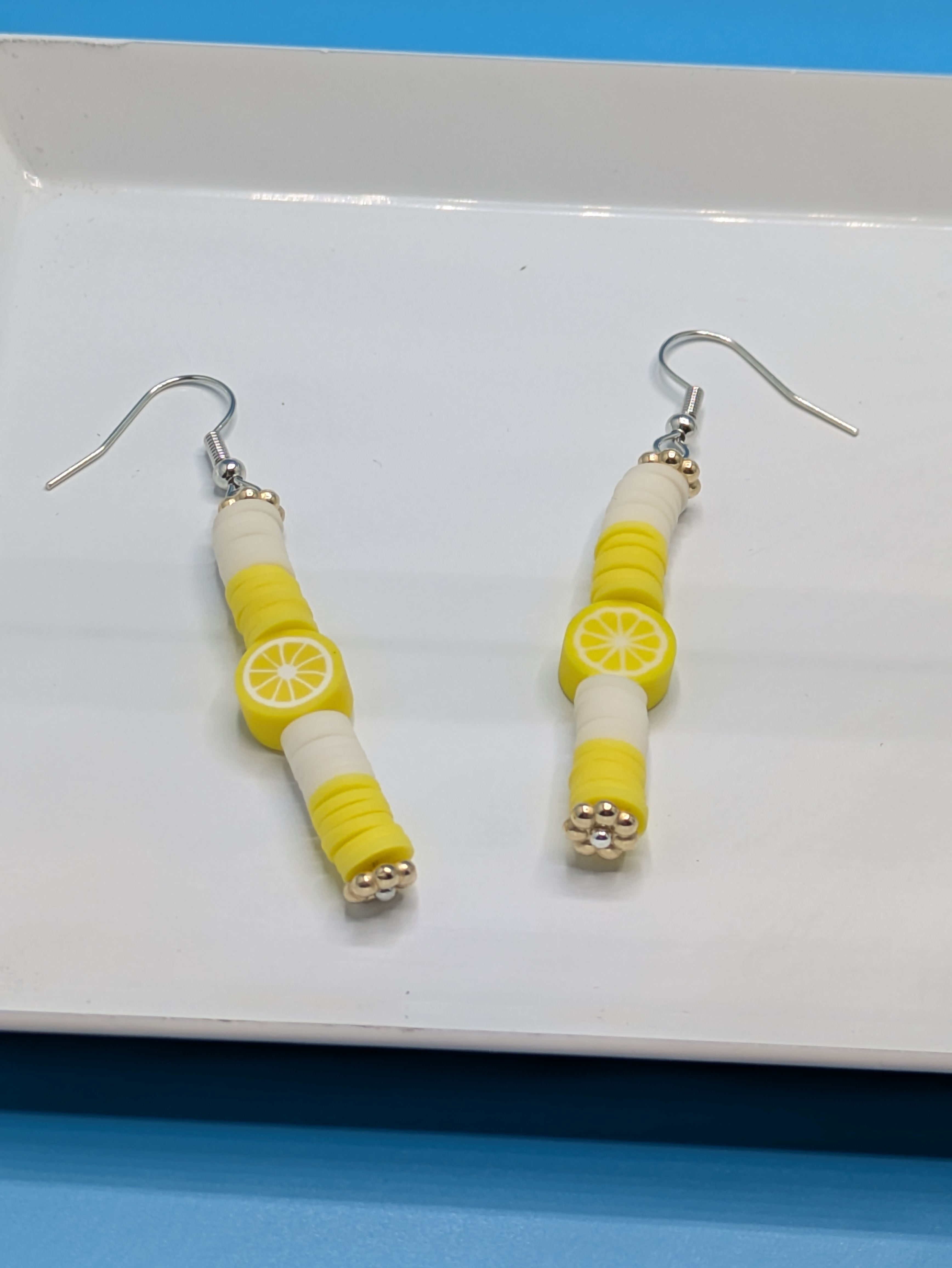 Lemon Bead Earrings