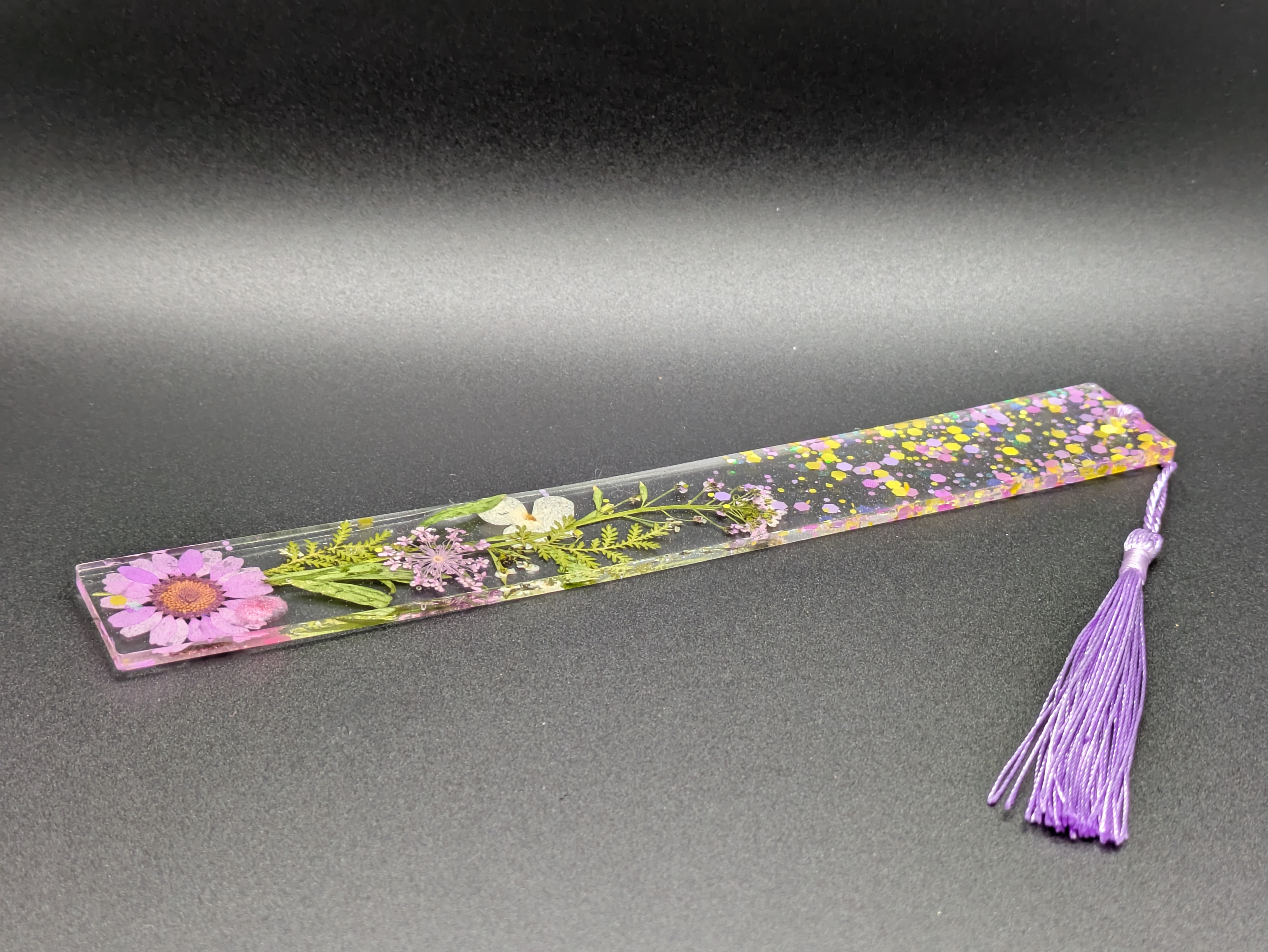 Pressed Flower Resin Bookmark - Sz L