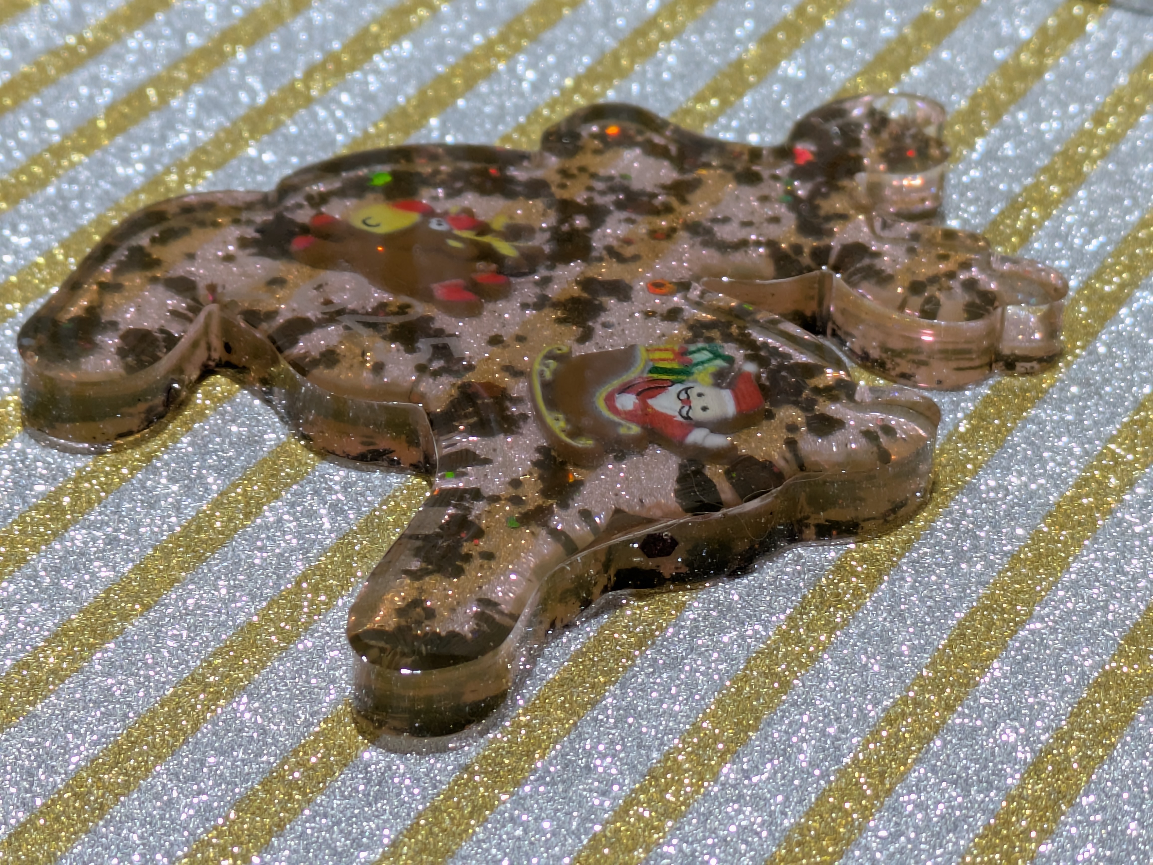 Glitter Reindeer Christmas Decoration