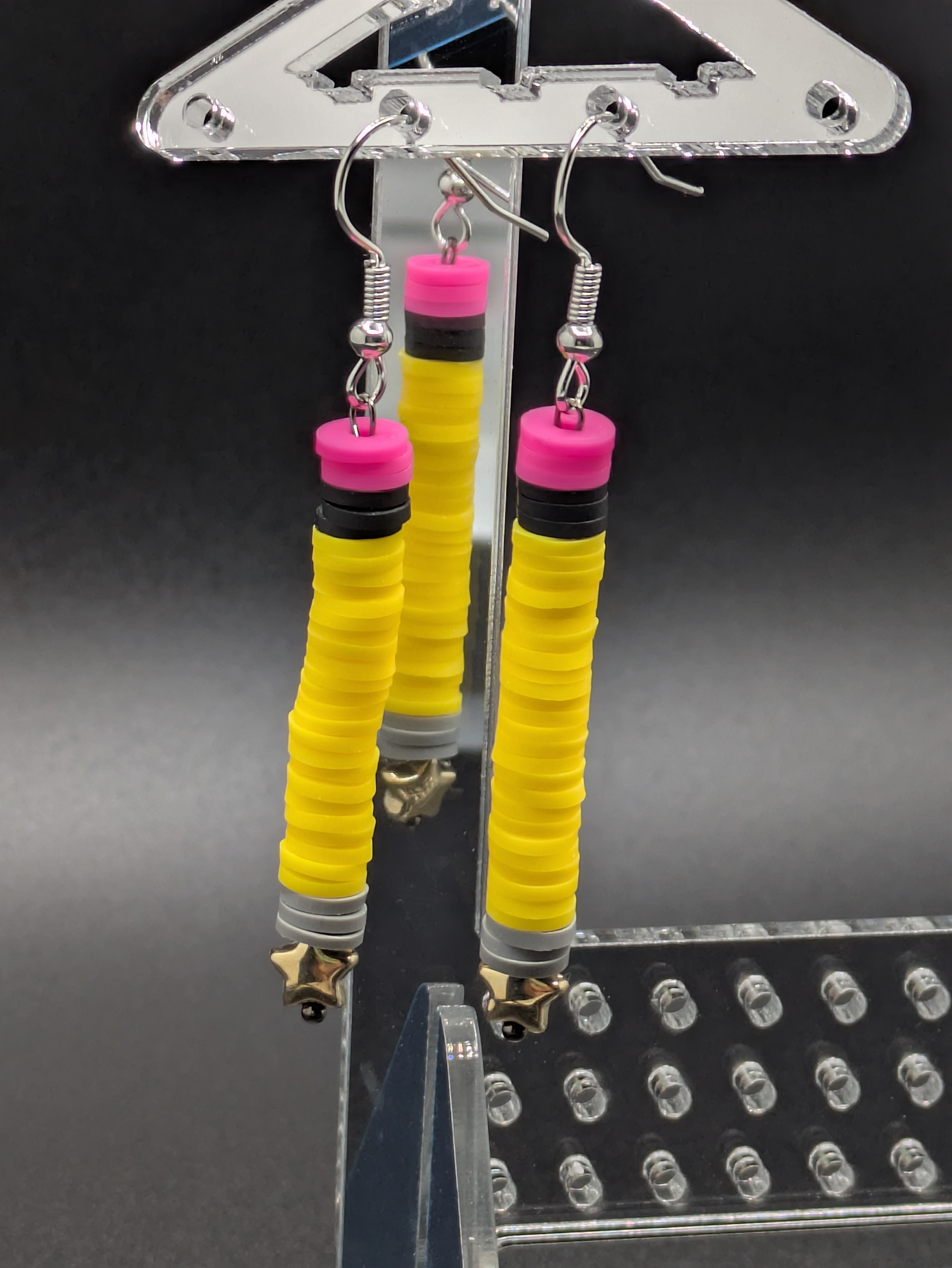 Vertical Drop "Pencil" Earrings