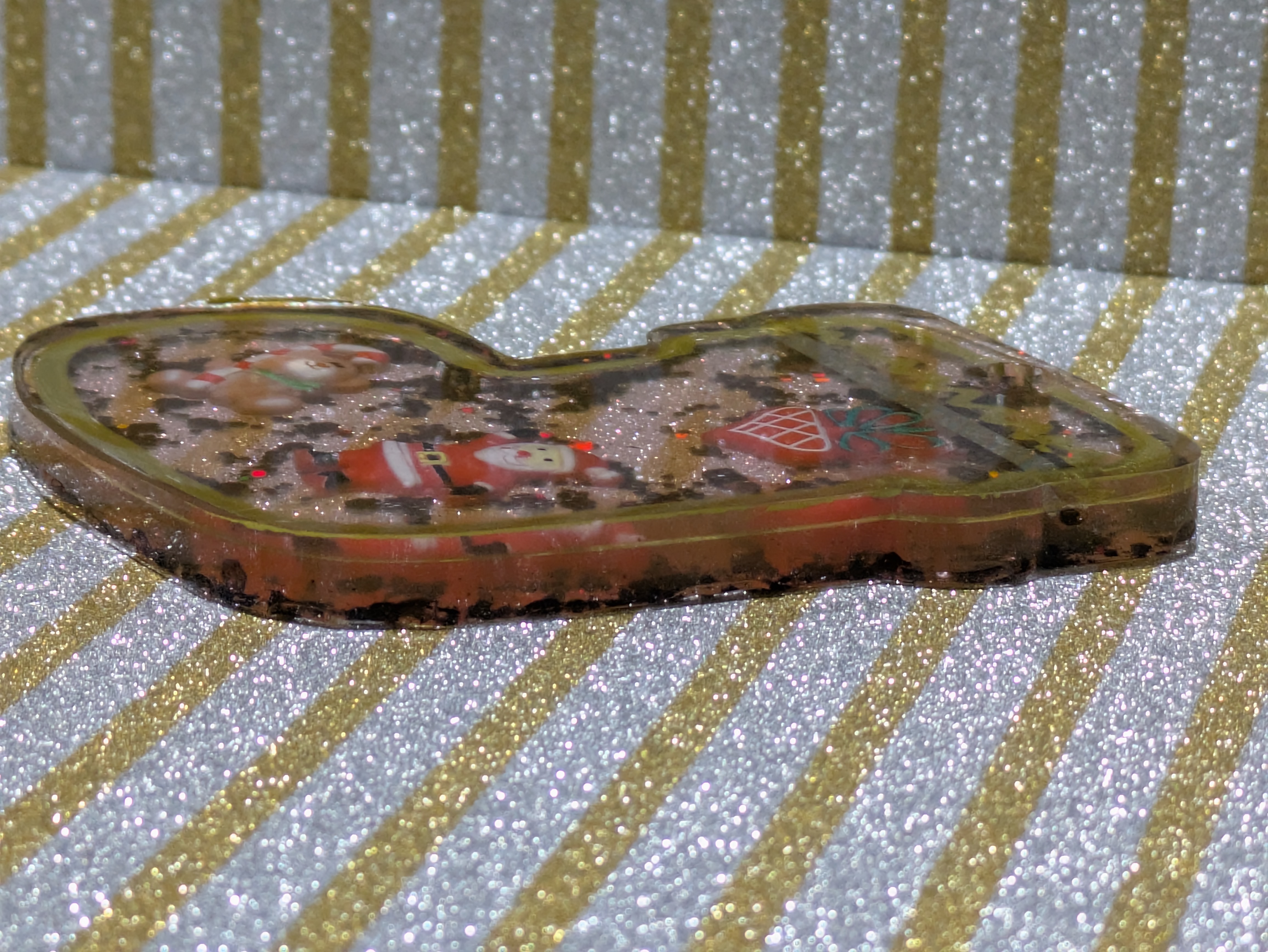 Christmas Stocking Glitter Ornament