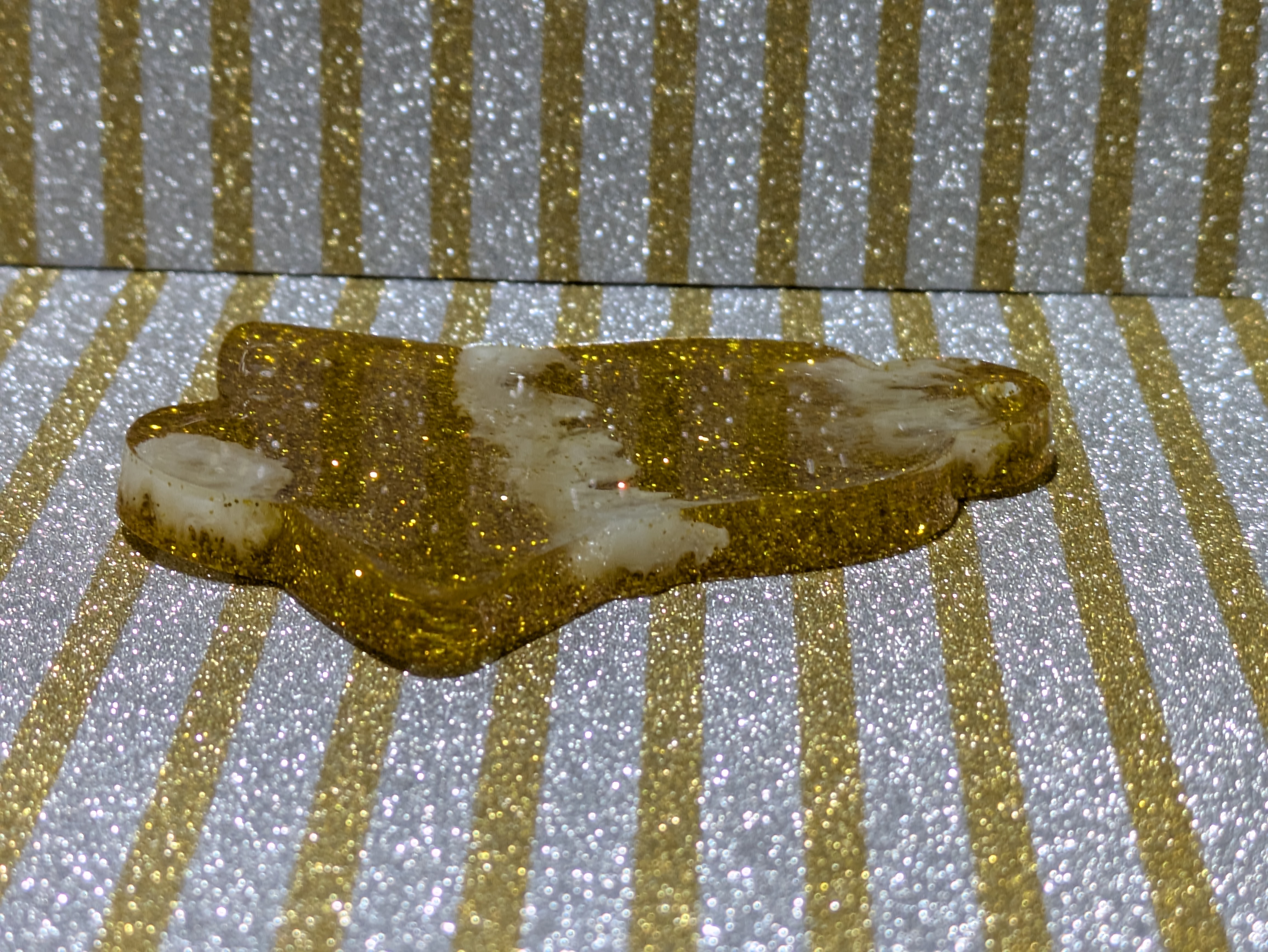 Golden Glitter Bell Ornament