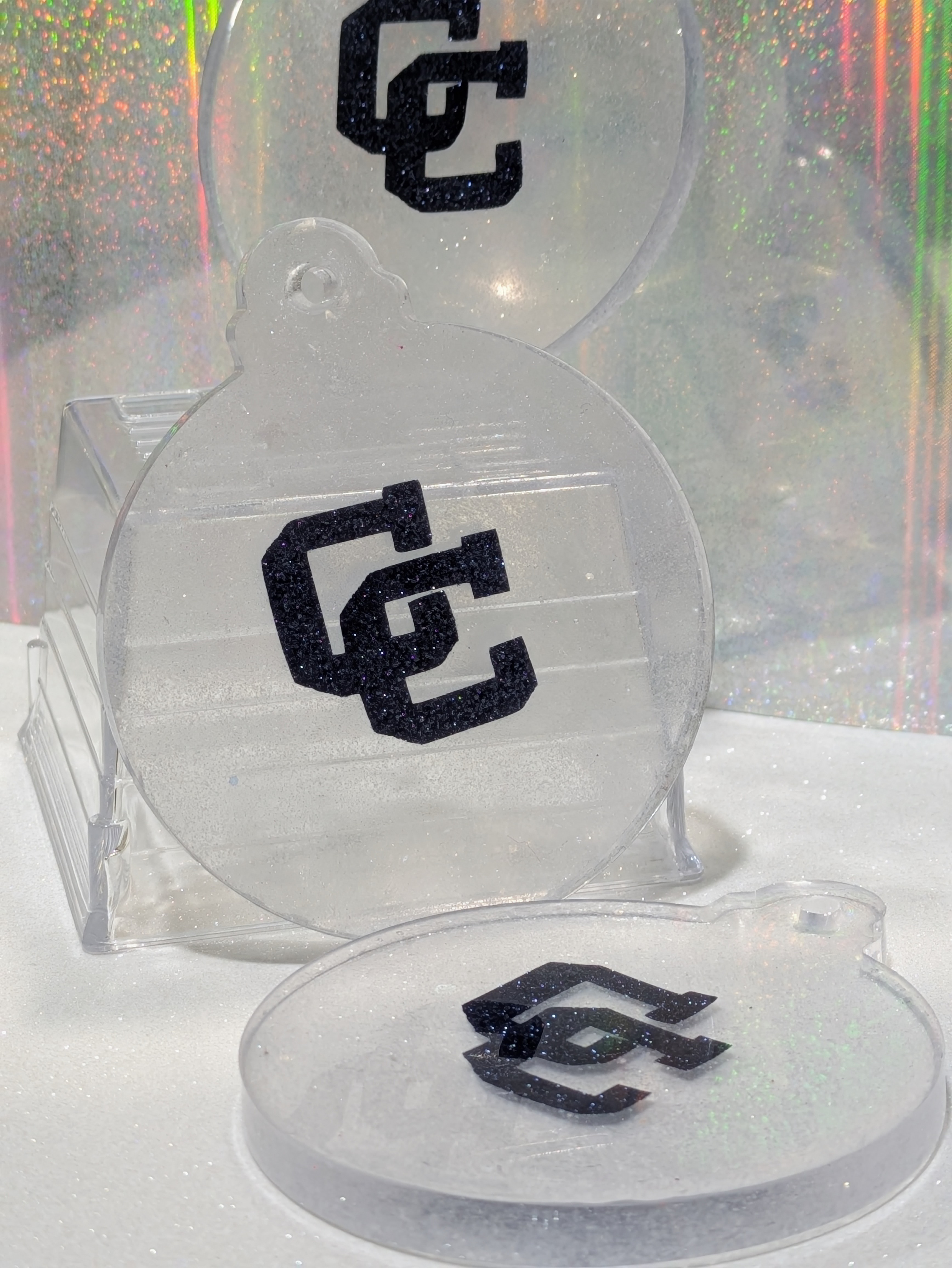 Resin CC Logo Ornaments