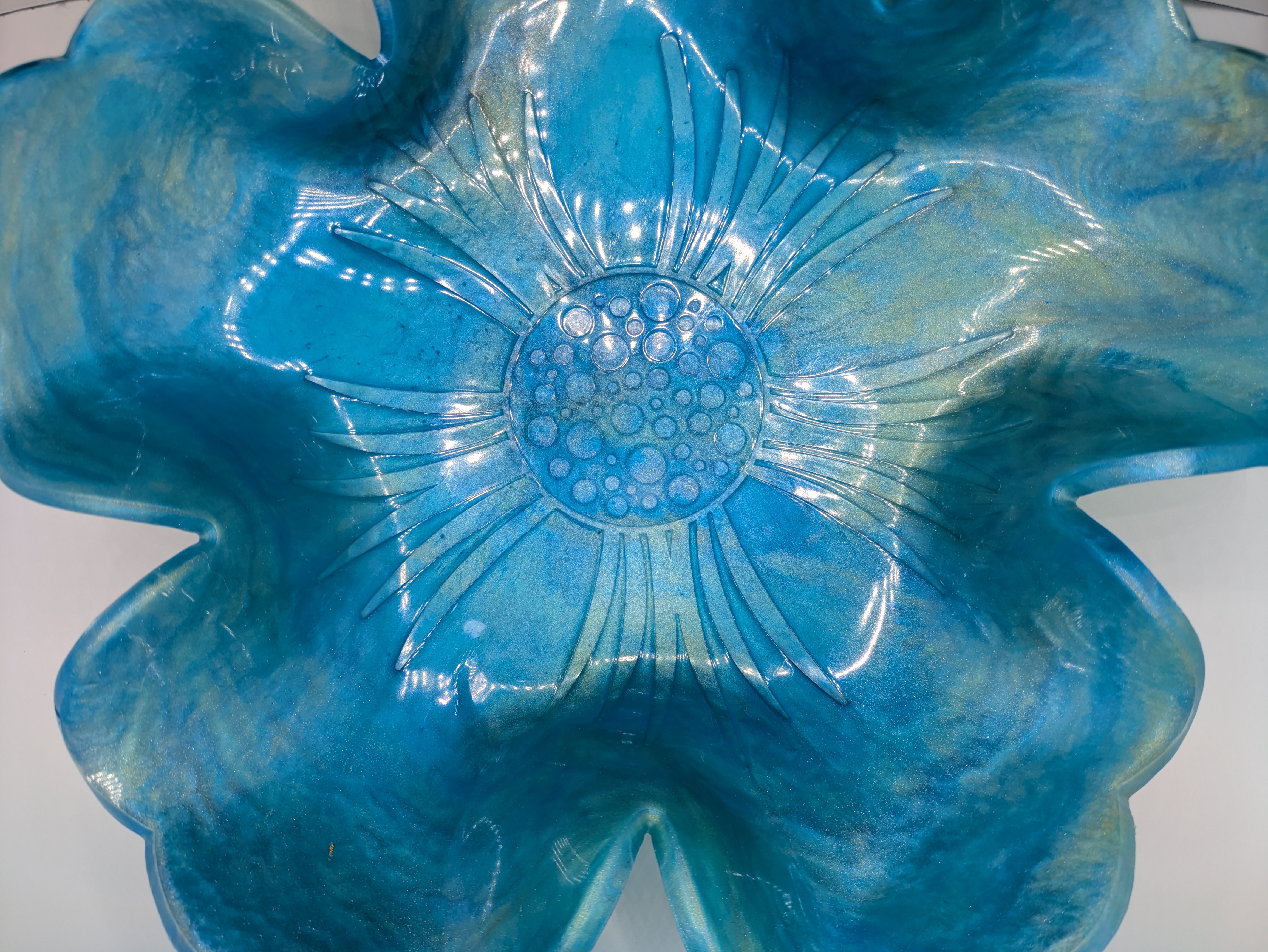 Blue Flower Decorative Bowl