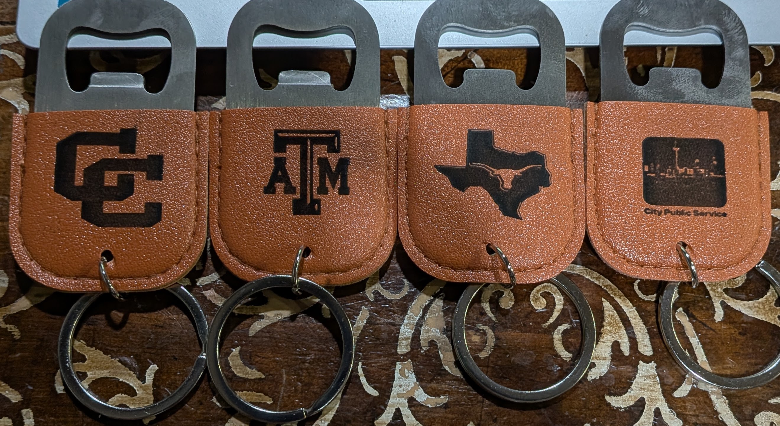 Leather Keychain Bottle Opener