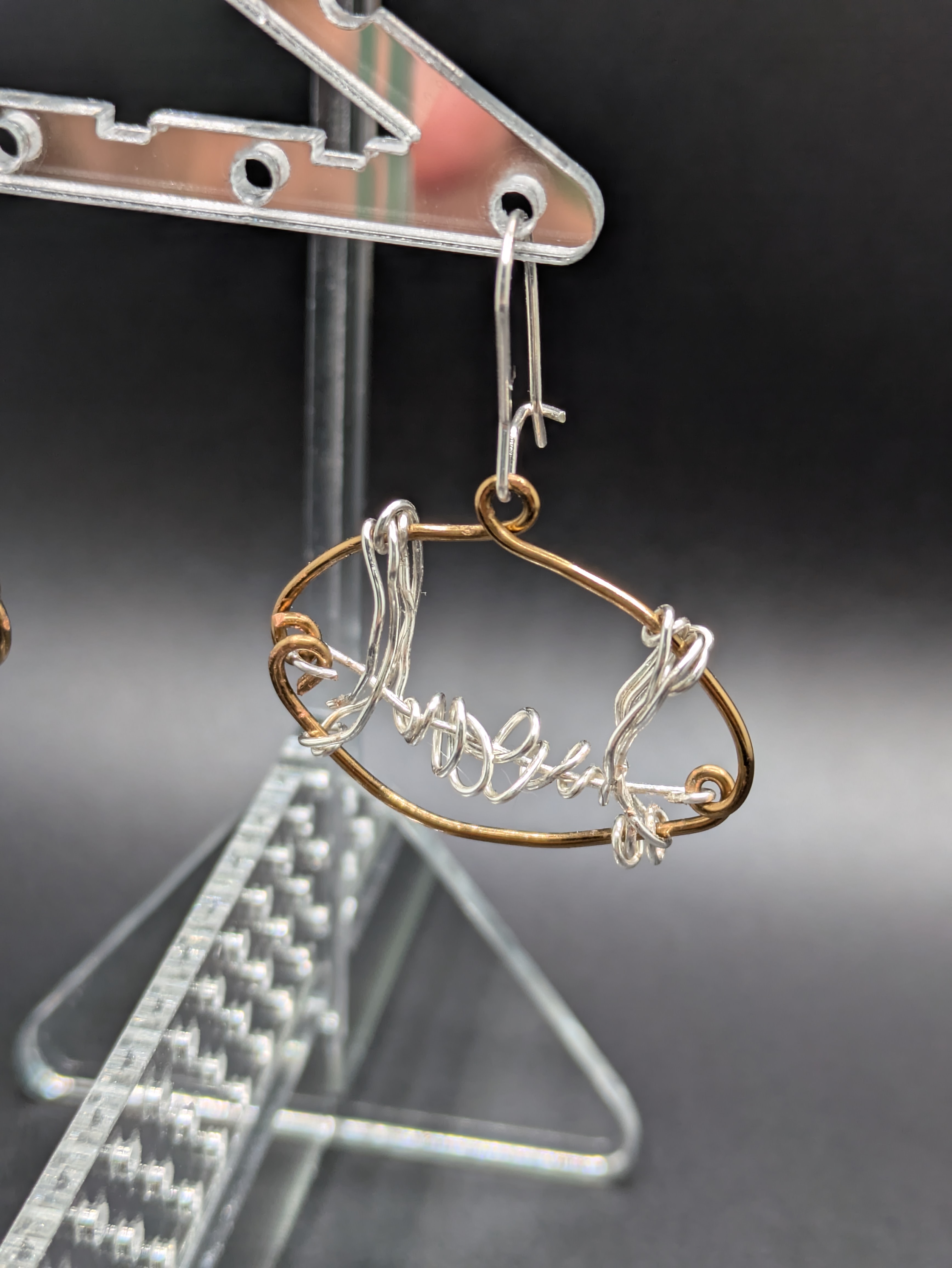 Abstract football Earrings