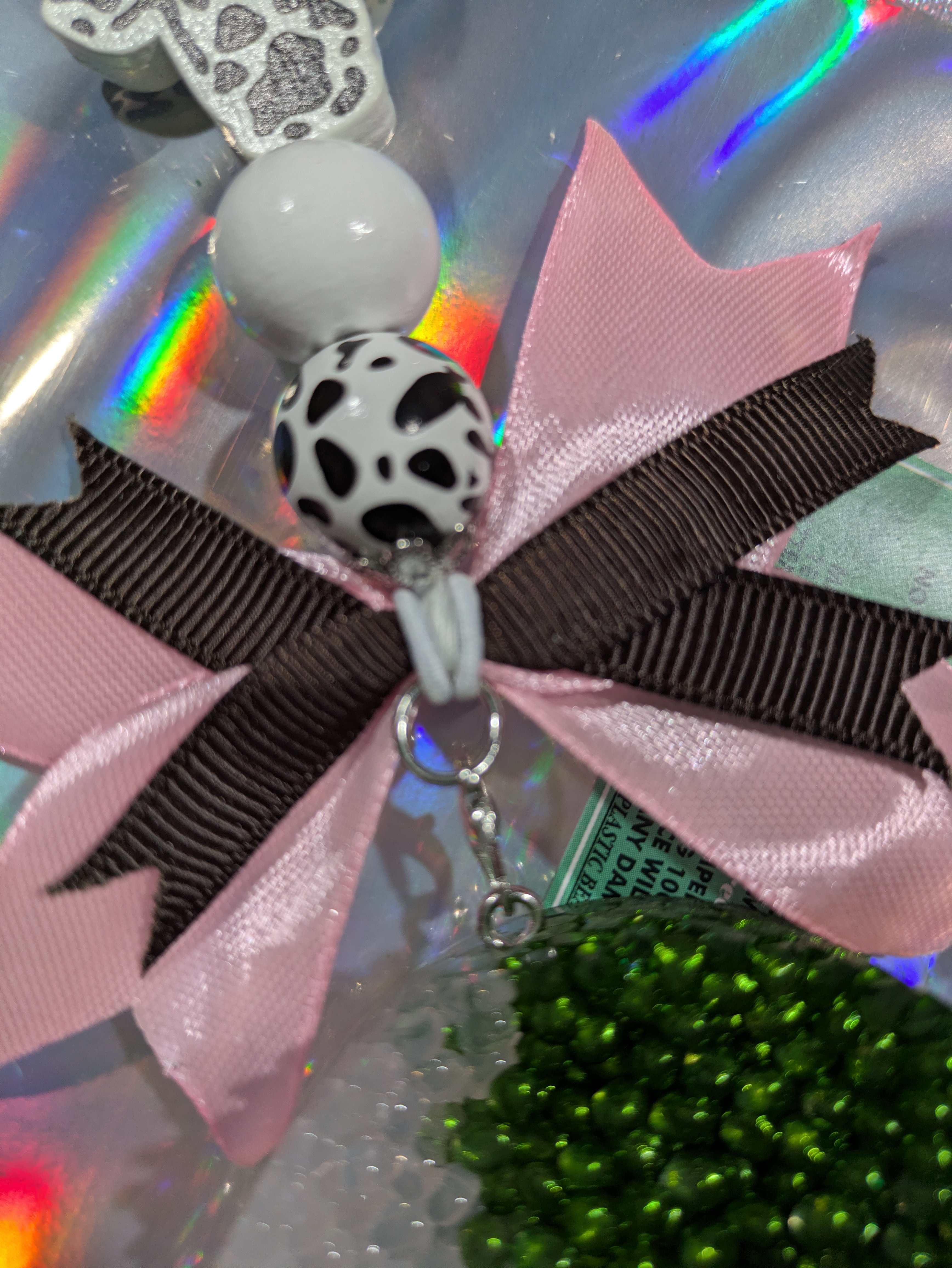 Beaded Yin Yang Car Freshie