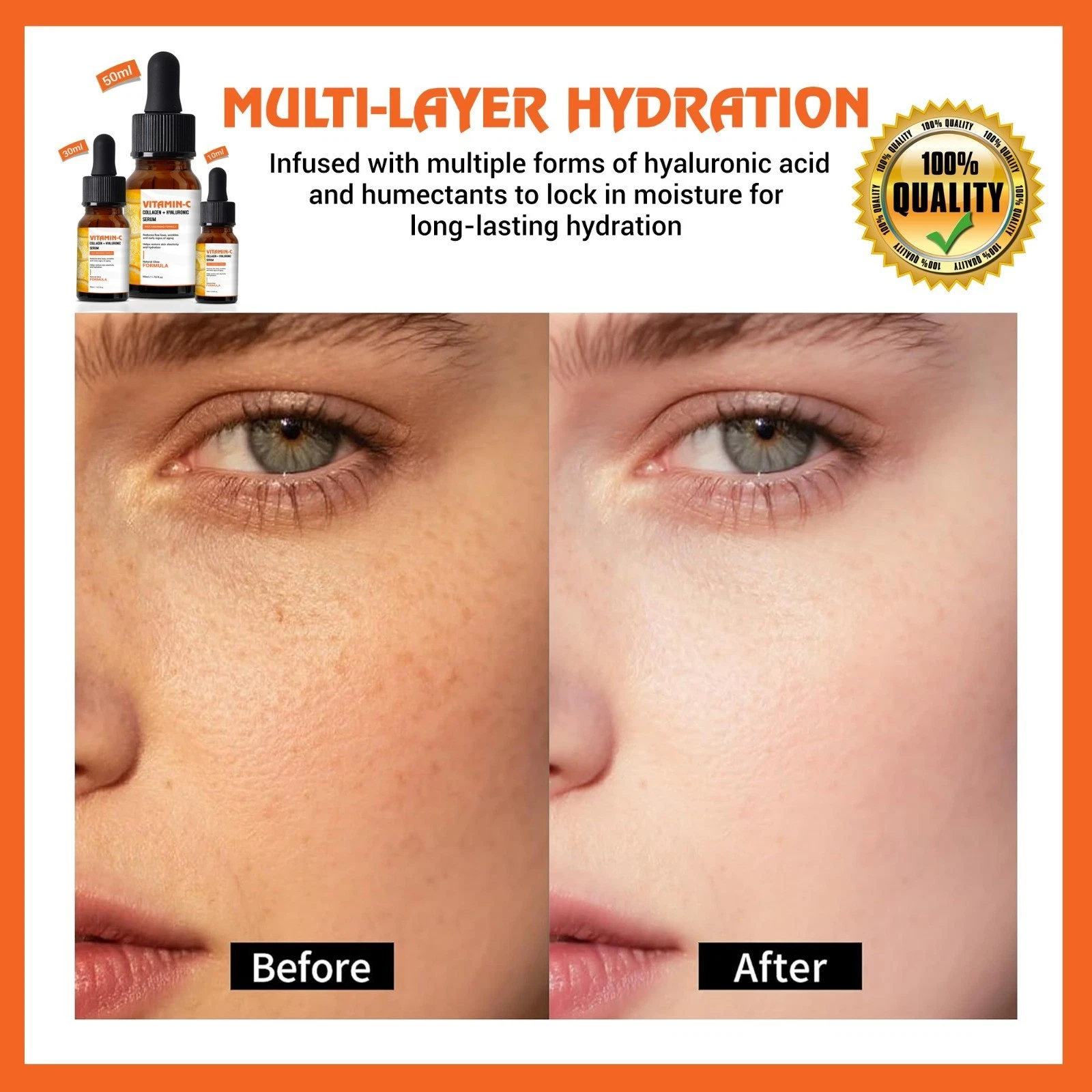 Vitamin-C Collagen + Hyaluronic Serum - 30ml