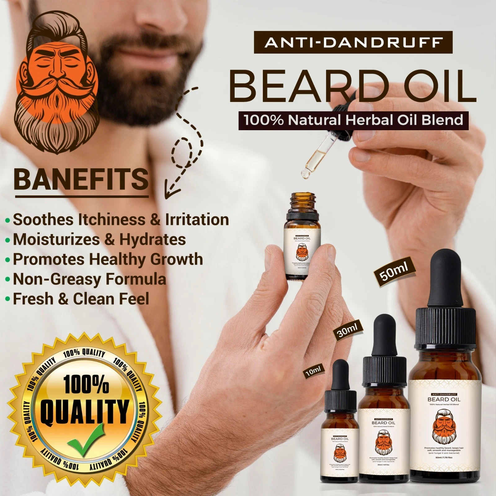 Anti-Dandruff Beard Oil - 30ml