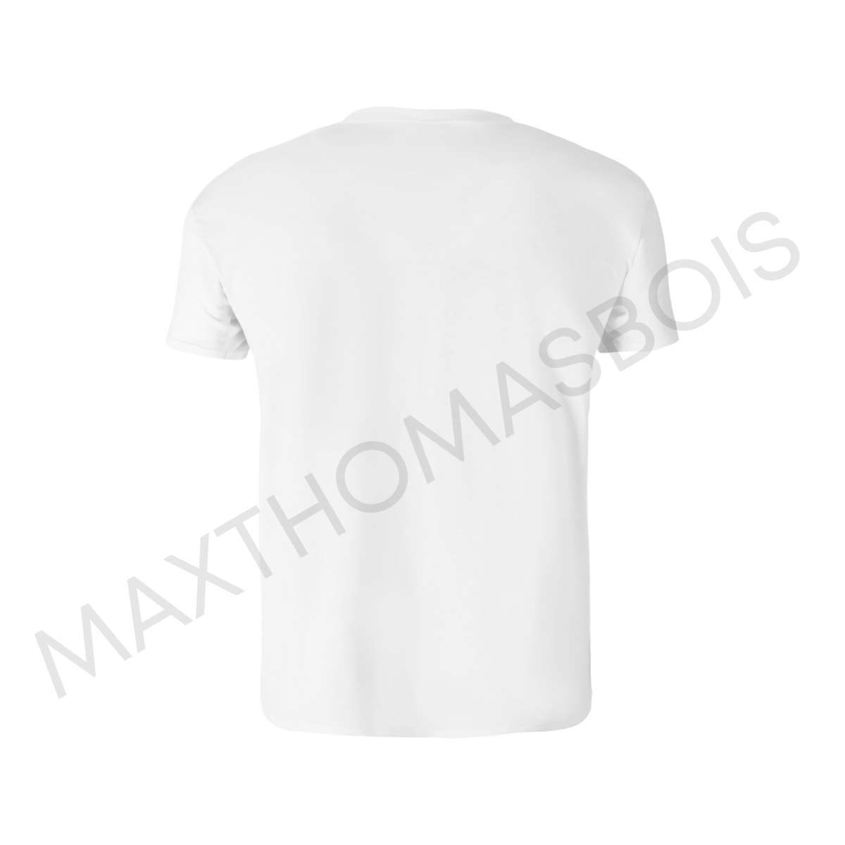 TEE SHIRT BLANC 'TRAVEL LIFE' 100% COTON - ADULTE