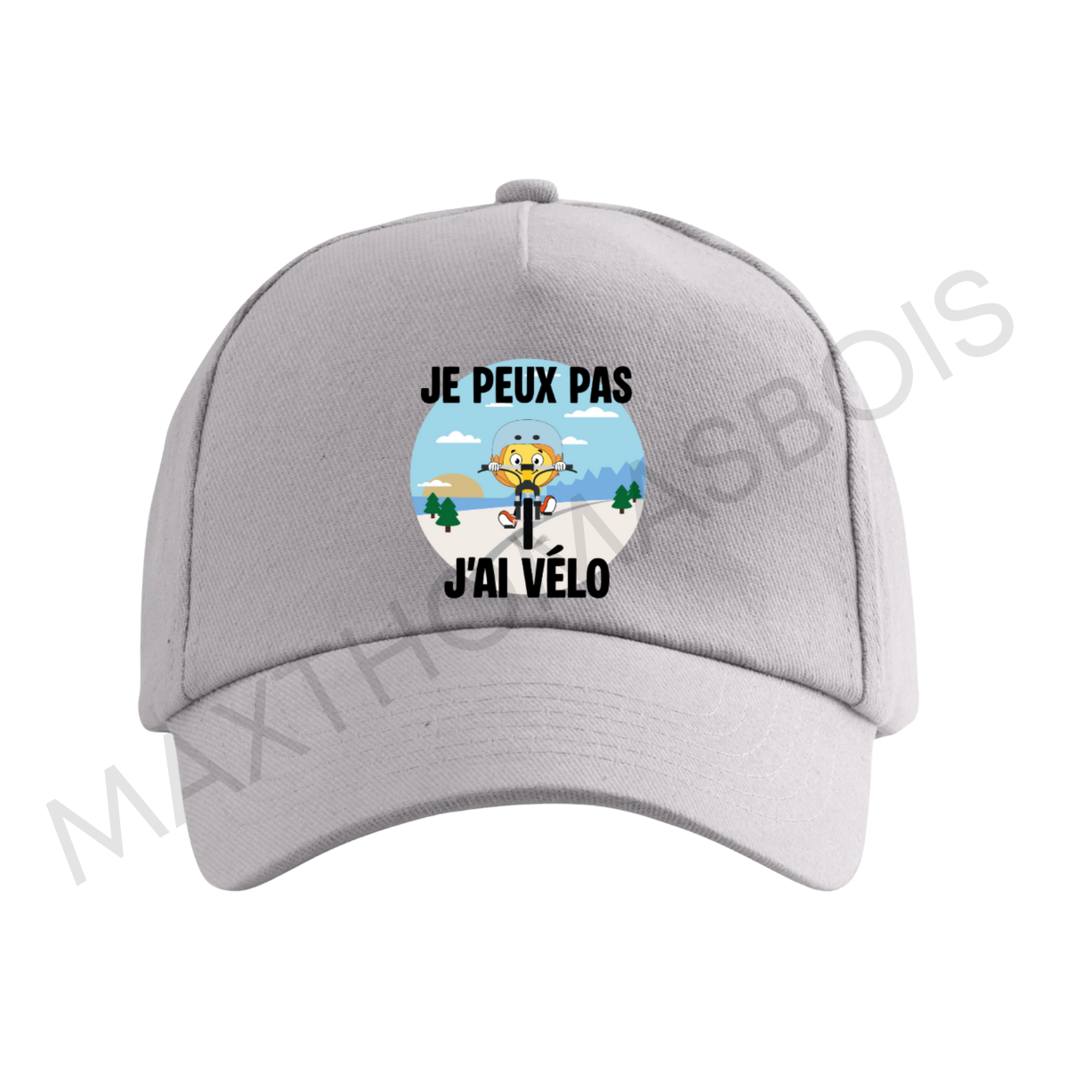 CASQUETTE GRIS PERSONNALISÉE - ADULTE